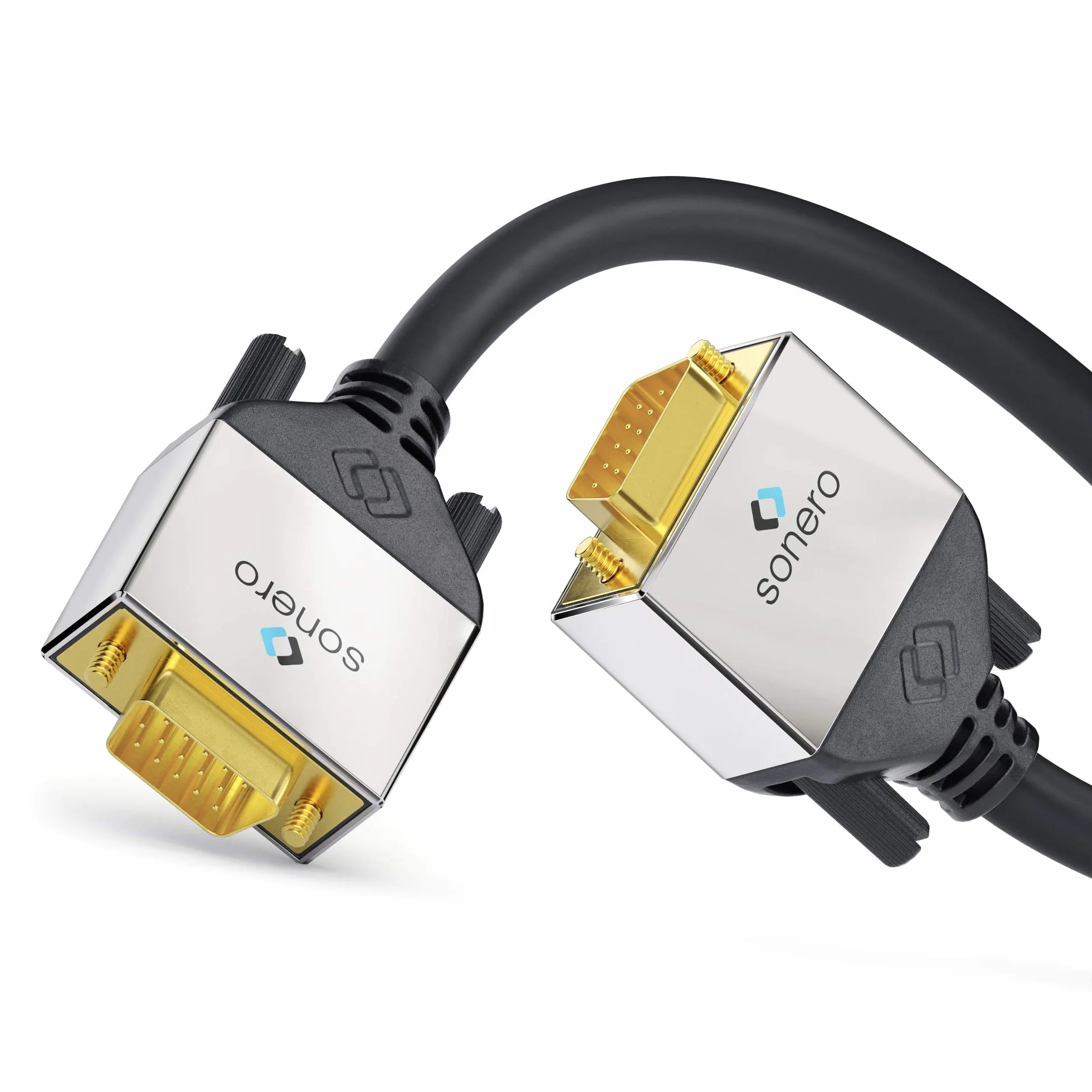 Sonero Kabel VGA 1 m FullHD 1920x1080 czarny