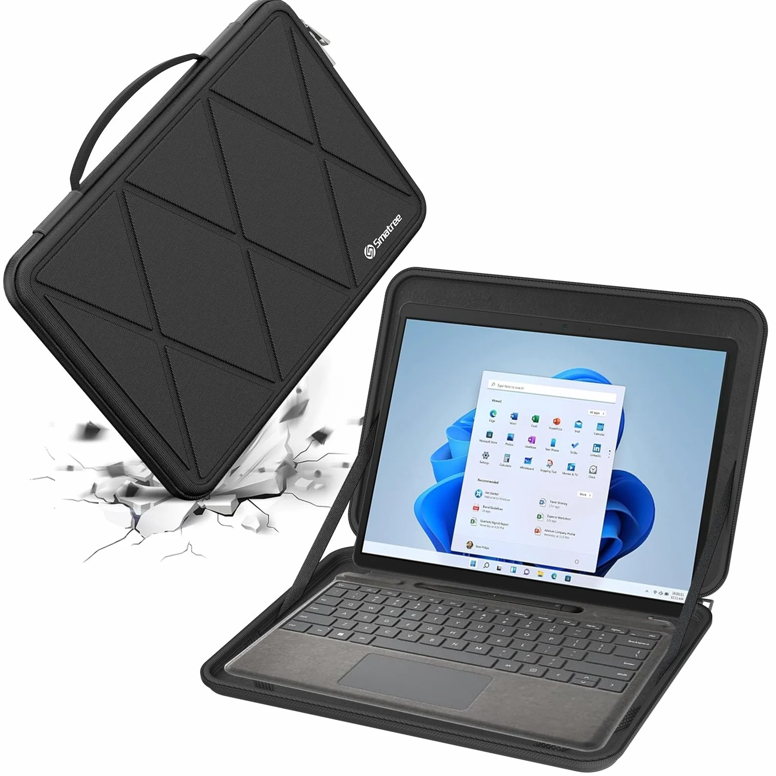 Smatree Twardy rękaw ochronny kompatybilny z HP EliteBook 8 Flip G1i 35.1 cm Microsoft Surface Laptop Copilot + PC/Surface Laptop 7, do DELL Latitude 7340 lub etui 2 w 1 (X8032T)
