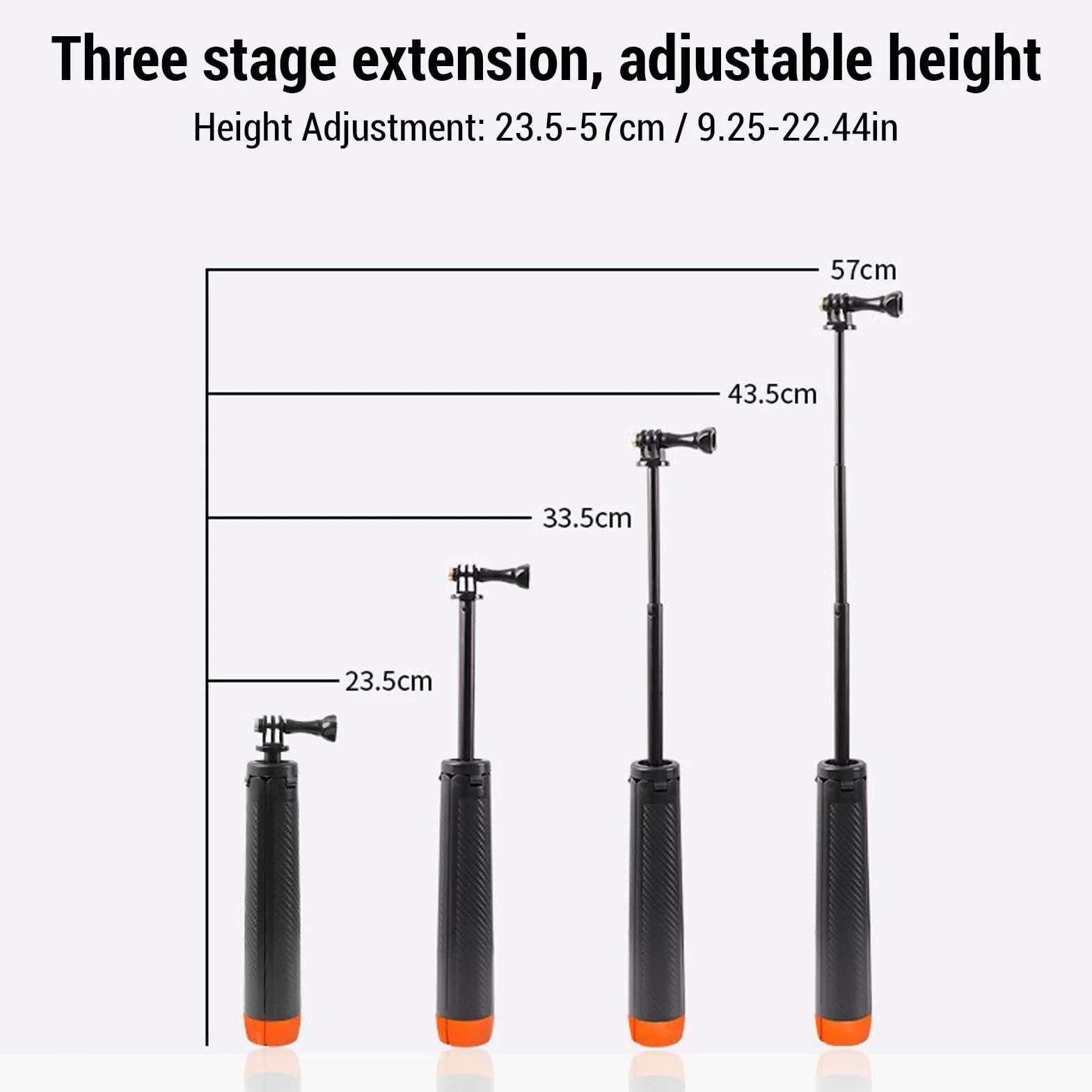 Pływający Kij do Selfie do Kamer Akcji 5 Pro 4 3 X4 X3 Ace Pro 2, 4 w 1 Podwodny Wodoodporny Statyw do Selfie Stick Wysuwany Pływający Kij do Selfie do Sportów Wodnych