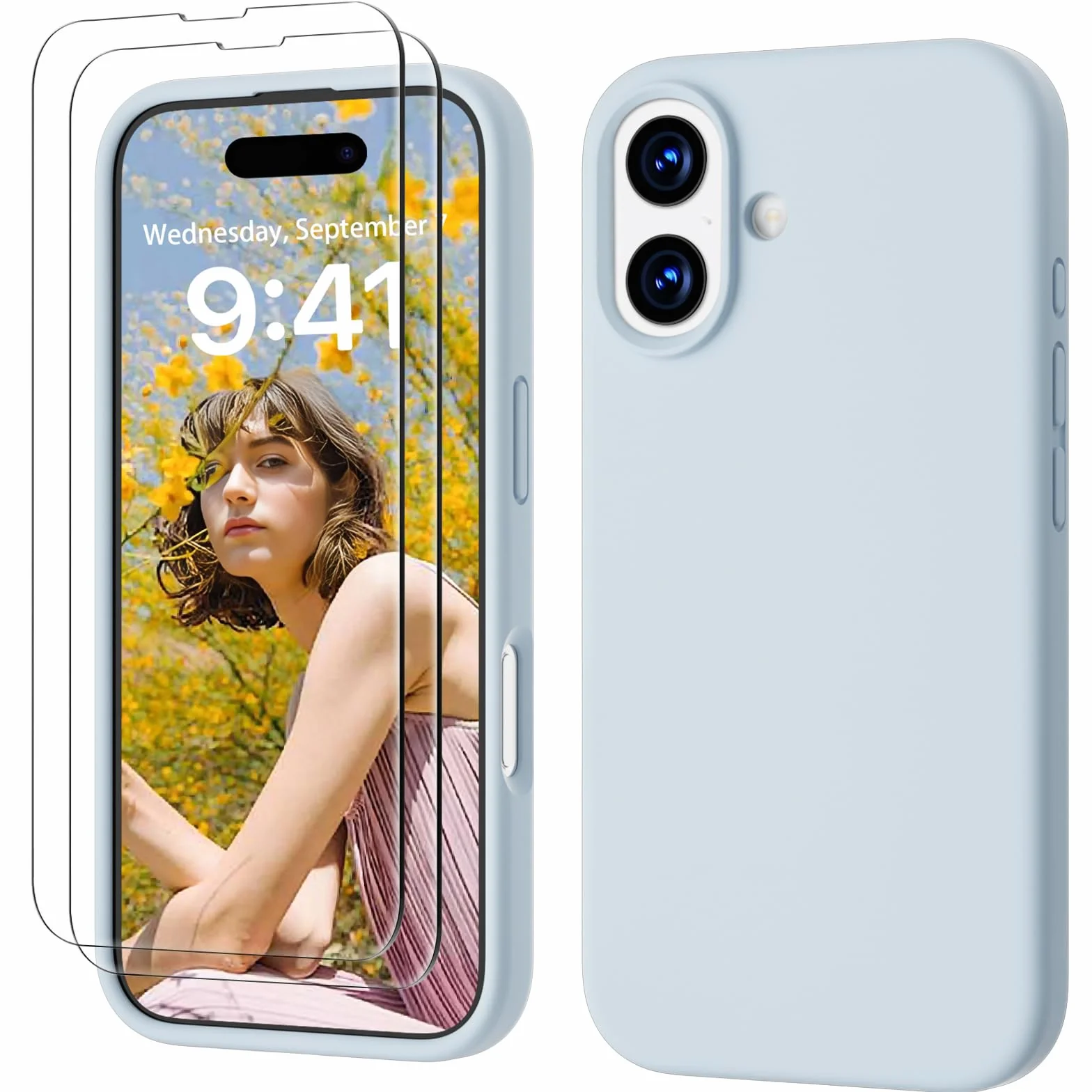 GOODVISH Etui 3 w 1 do iPhone 17 6.3, Silikonowe, Odporna na Zarysowania i Uderzenia Obudowa Ochronna