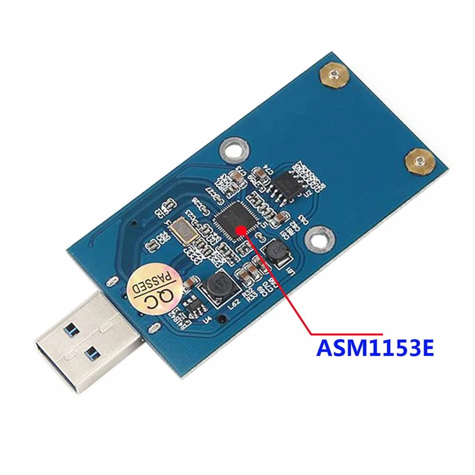 Mini PCI-E mSATA na USB 3.0 zewnętrzny dysk SSD PCBA Adapter z obudową