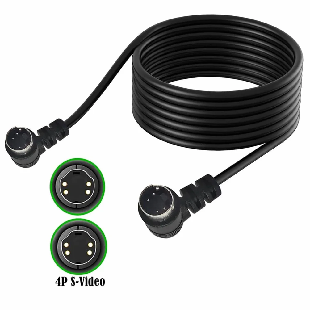 Kabel wideo Mini DIN 4-pinowy męski na męski pozłacany