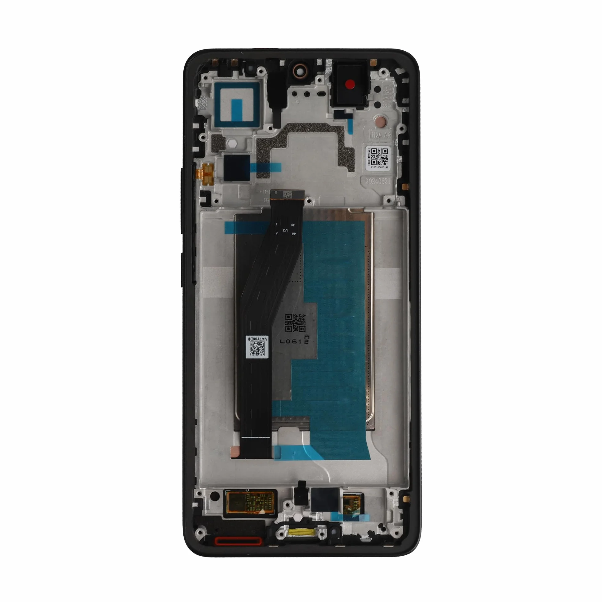 Amoled wyświetlacz LCD kompatybilny z Xiaomi 14T (czarny z ramką), części zamienne z bezpłatnymi narzędziami