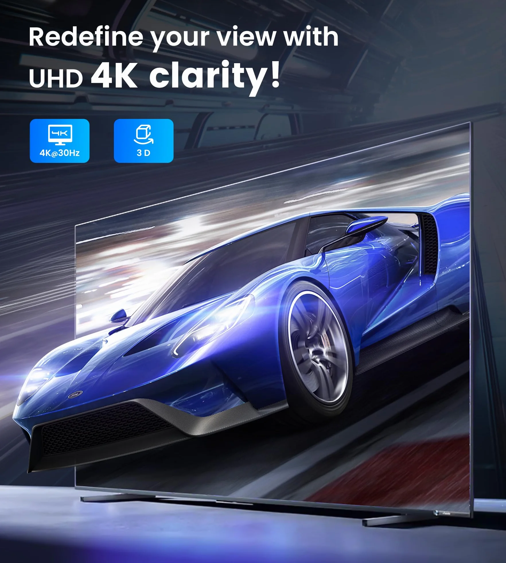 NEWCARE Rozdzielacz HDMI (od 1 do 3 czarny)