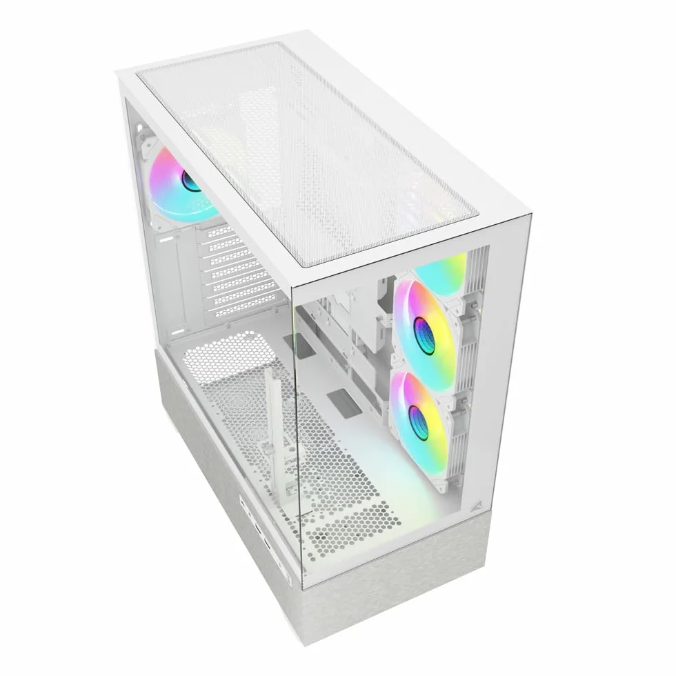 Sharkoon AK7 biała, obudowa ATX PC, ARGB