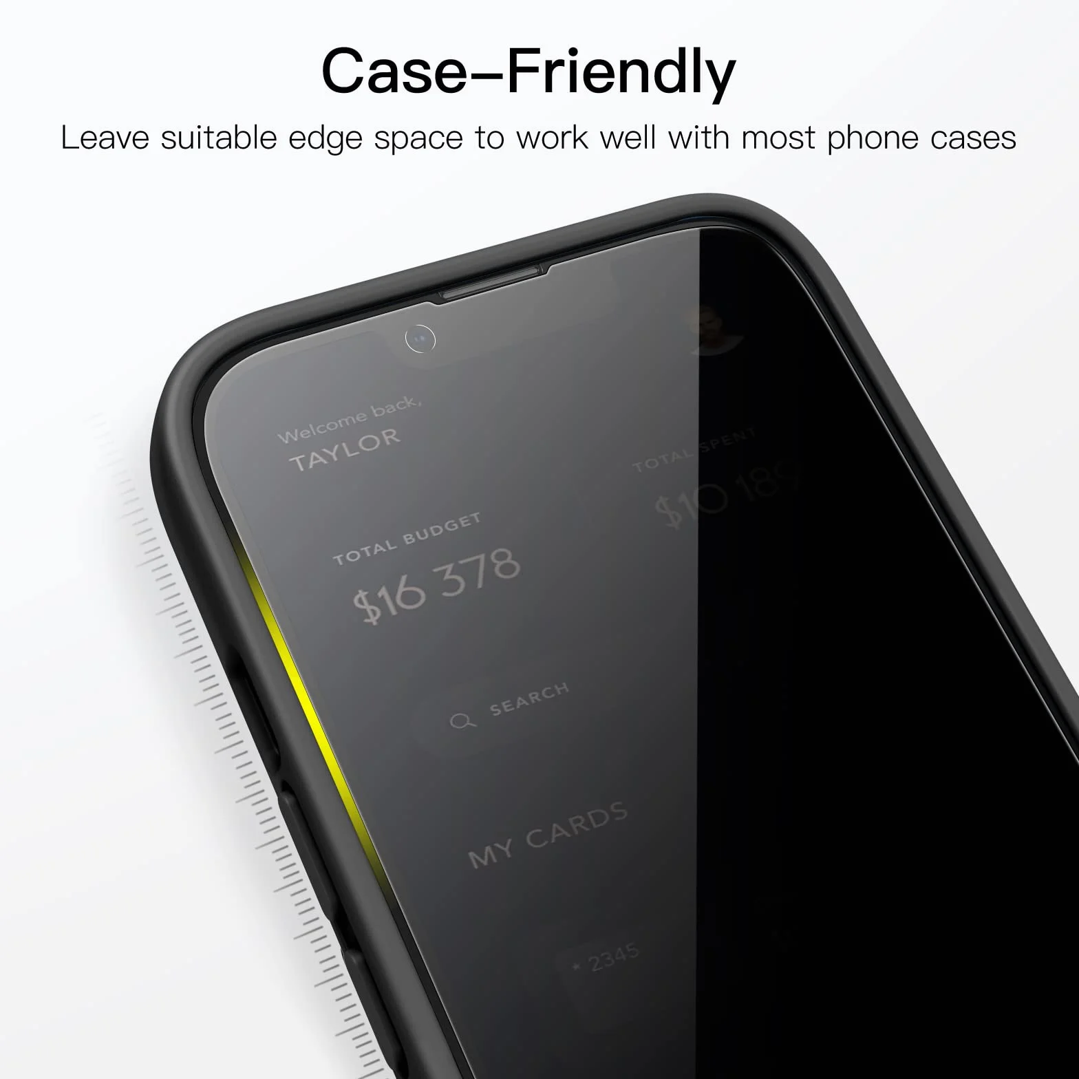 JETech Screen Protector Antyszpieg Szkło Hartowane dla iPhone 17e 2026 16e 13/13 Pro 6,1 Cala 2 Sztuki