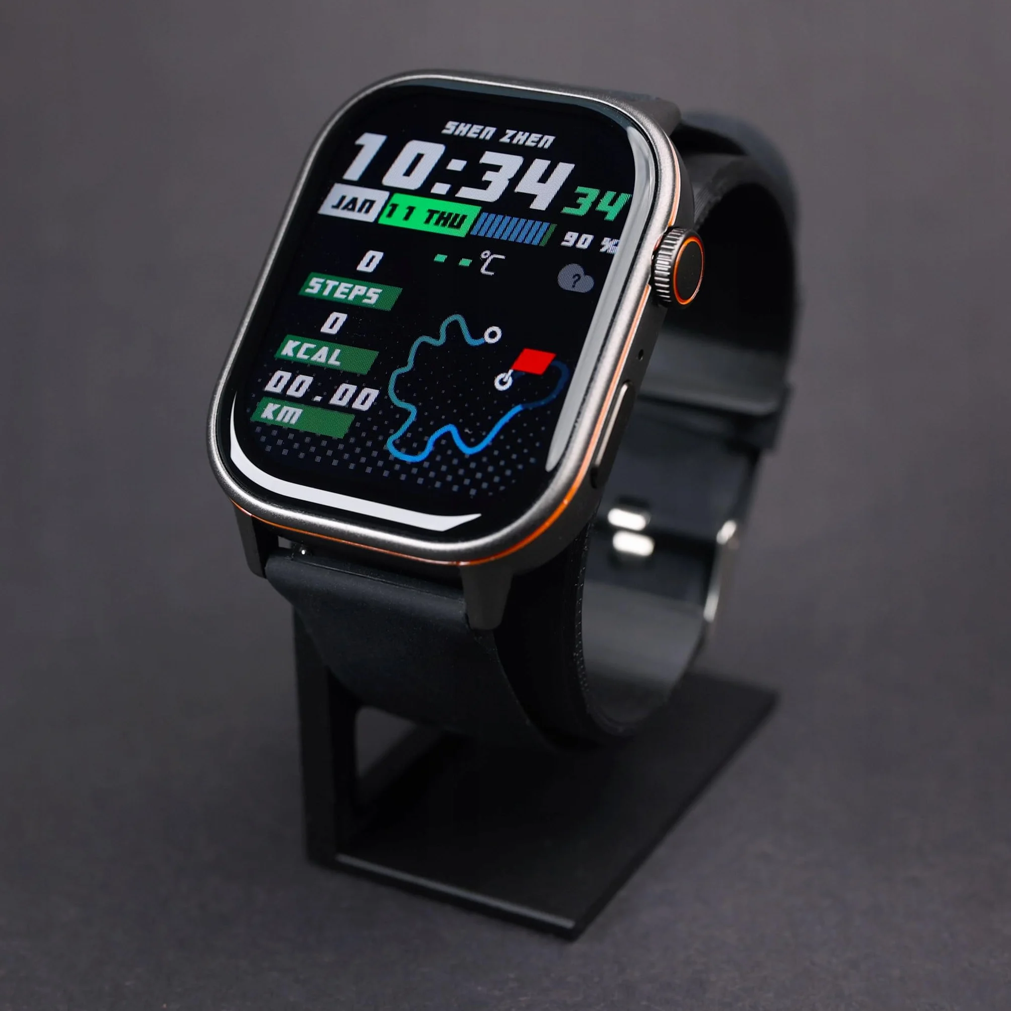 Smartwatch Damski - GPS Sport Wodoodporny Pływanie Bieganie Rozmowy Menu PL