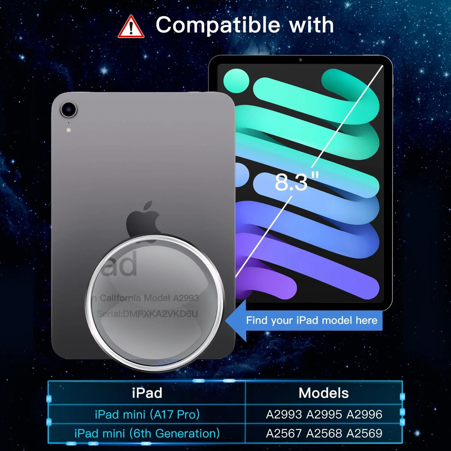 JETech Ochraniacz Ekranu dla iPad mini (A17 Pro, Model 2024, 7. Generacji) / mini 6 (Model 2021, 6. Generacji) z Narzędzie Łatwej Instalacji, Folia ze Szkła Hartowanego, HD Wyczyść, 2 Sztuki