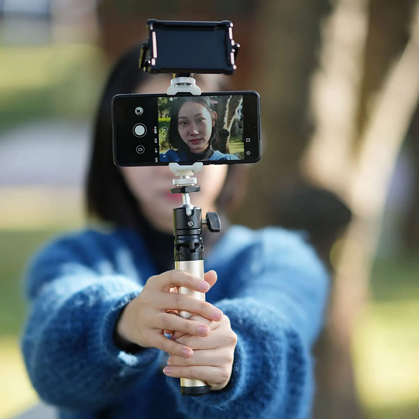 Sony Camera Flip Selfie Mirror, NICEYRIG składane lusterko do aparatu z ekranem do selfie Vlog Sony A6000 Series do Fujifilm XT2 Canon 5D