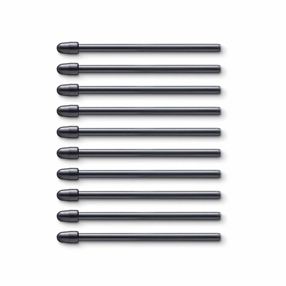 Wacom ACK22211 Zestaw 10 Końcówki Standardowe dla Pro Pen 2, Czarny