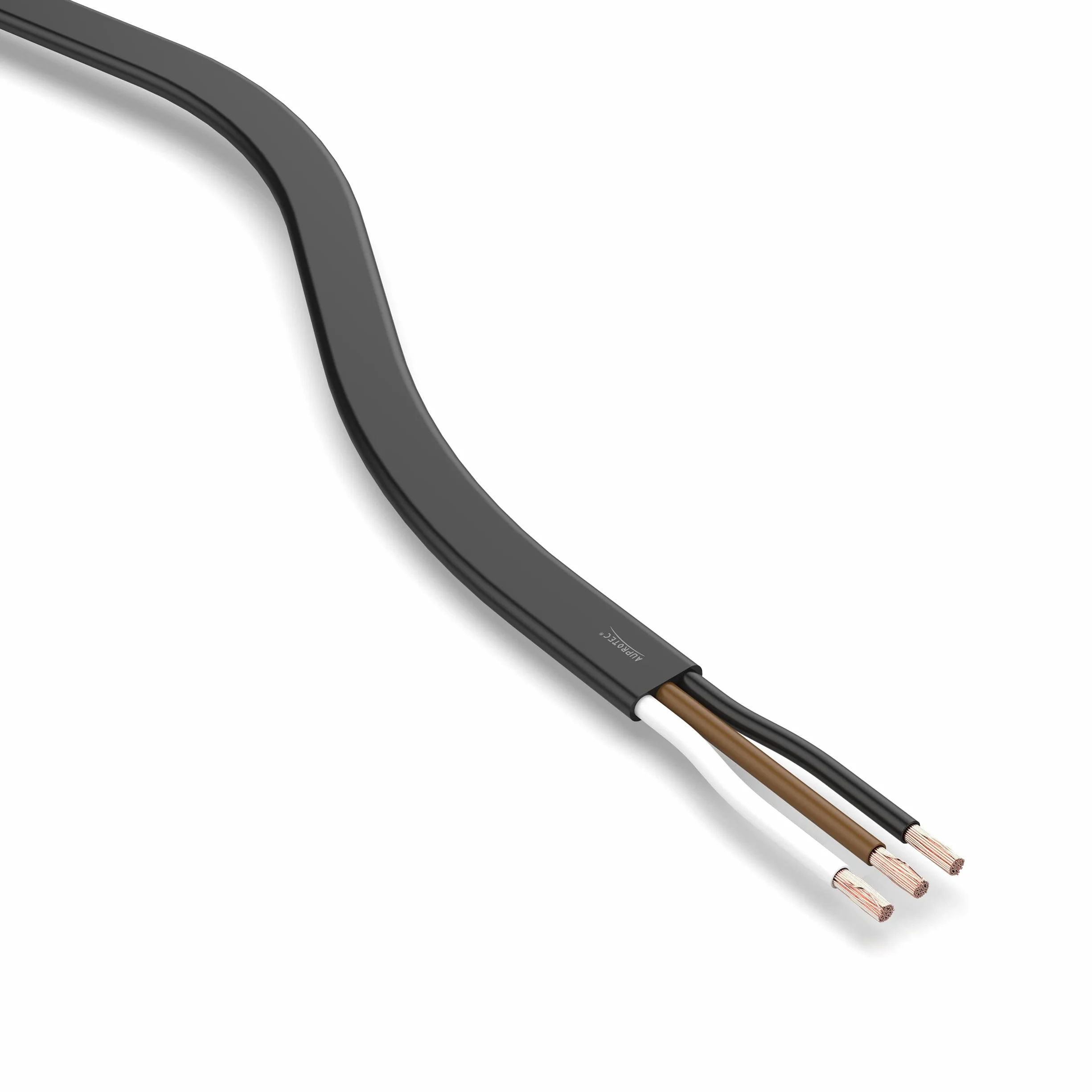 AUPROTEC Kabel samochodowy 3 x 0,75 mm² 20 m płaski FLRYY I płaski kabel do pojazdu/przewód samochodowy do różnych zastosowań, 3-biegunowy kabel nadaje się do przyczep