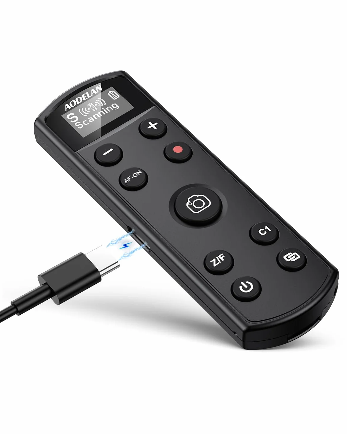 Bezprzewodowy pilot zdalnego sterowania Sony - Aodelan ładowalna migawka OLED do ZV-E10, FX3, a6100, a6400, a6600, a7 III, a7R III, DSC-RX100 VII, ZV-1; zamiennik RMT-P1BT