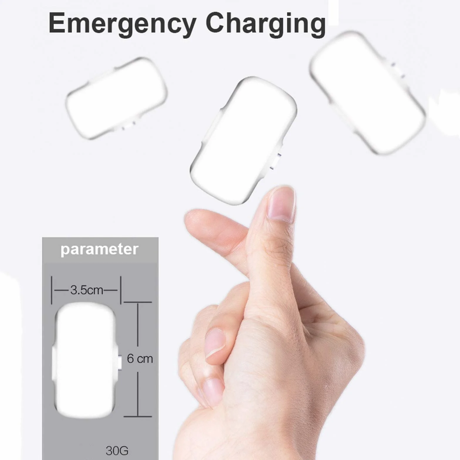 Powerbank Magnetyczny Powerbank z szybkim ładowaniem, 8000mAh Przenośna zewnętrzna ładowarka do telefonu komórkowego, odpowiednia do wszystkich smartfonów