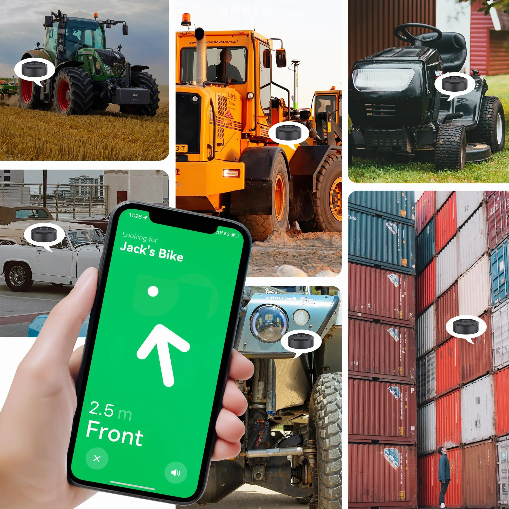 Do uchwytu Apple AirTag, IPX8 wodoodporny magnes AirTag naklejka na rower, uchwyt Air Tag z silnym magnesem, do samochodu, przyczepy użytkowej, roweru, powierzchni metalowych itp.