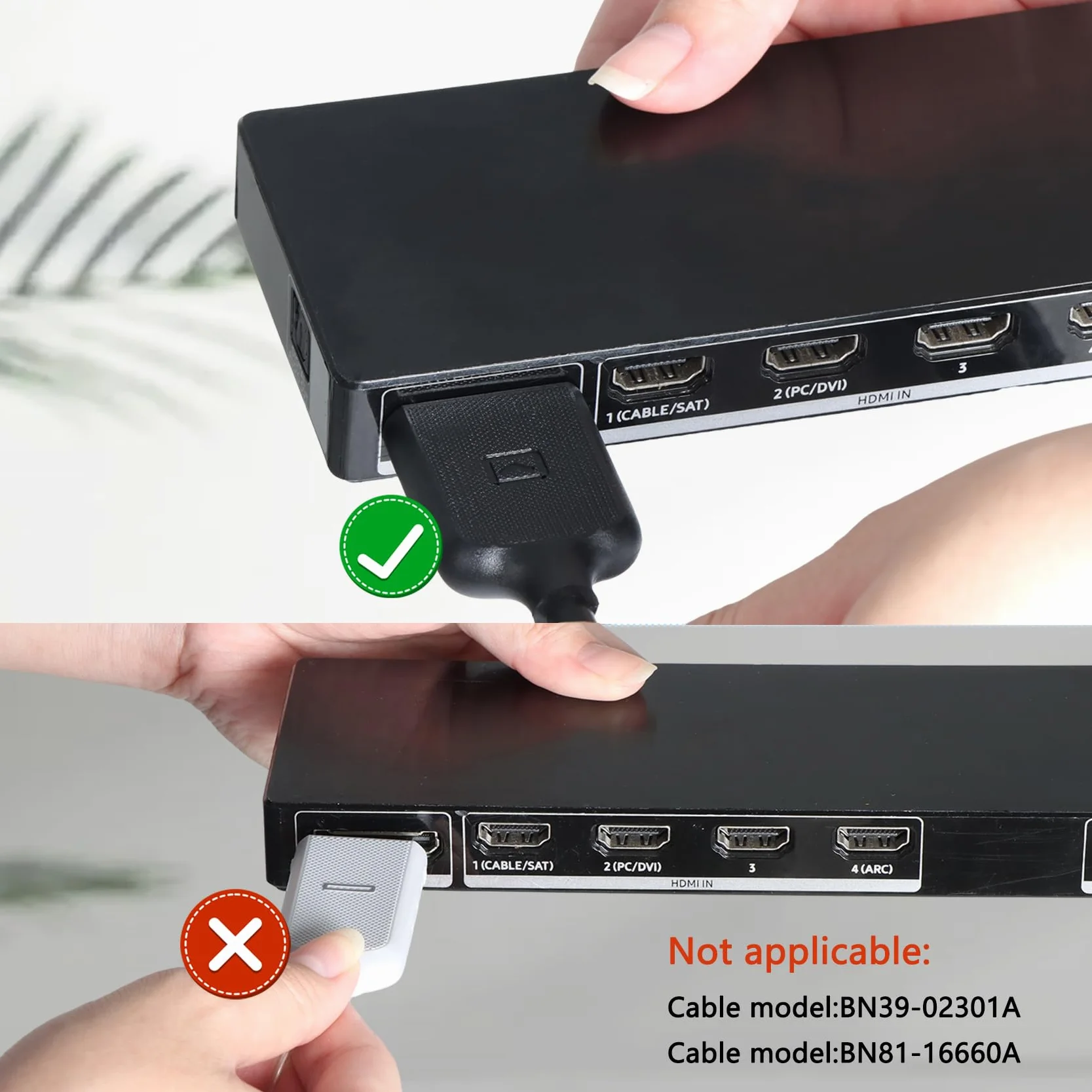 BN39-02210A kabel z jednym połączeniem kompatybilny z Samsung TV 49''-78'' KS7000 KS8000 KS9000 UN55MU7000F UN5KS8500F UN65MU8000F UN65KS8000F, 3M