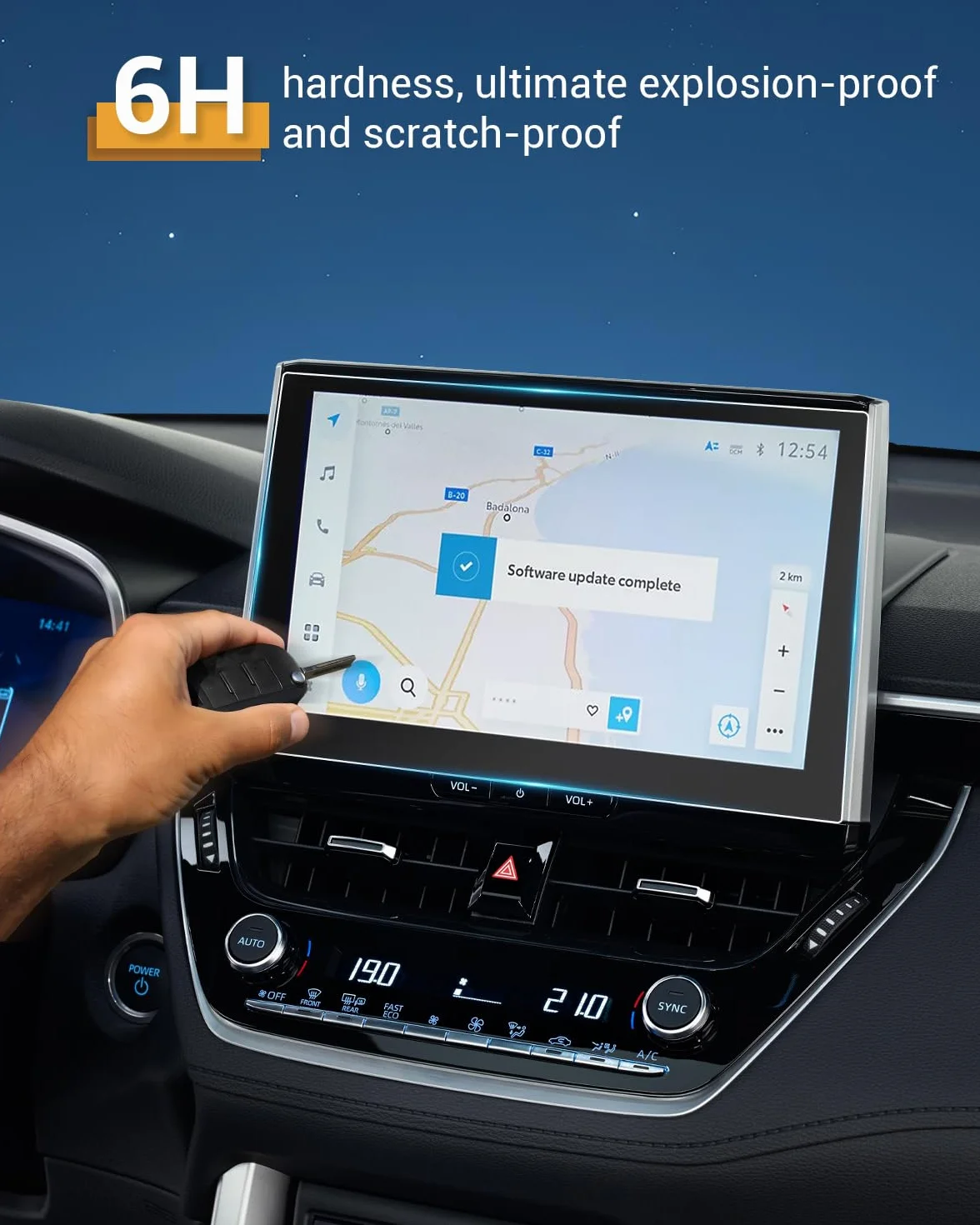 YEE PIN 2 sztuki 10,5 cala Toyota Corolla Corolla Touring Sports Nano Film ochronny GPS Cross 2023 odporny na zarysowania