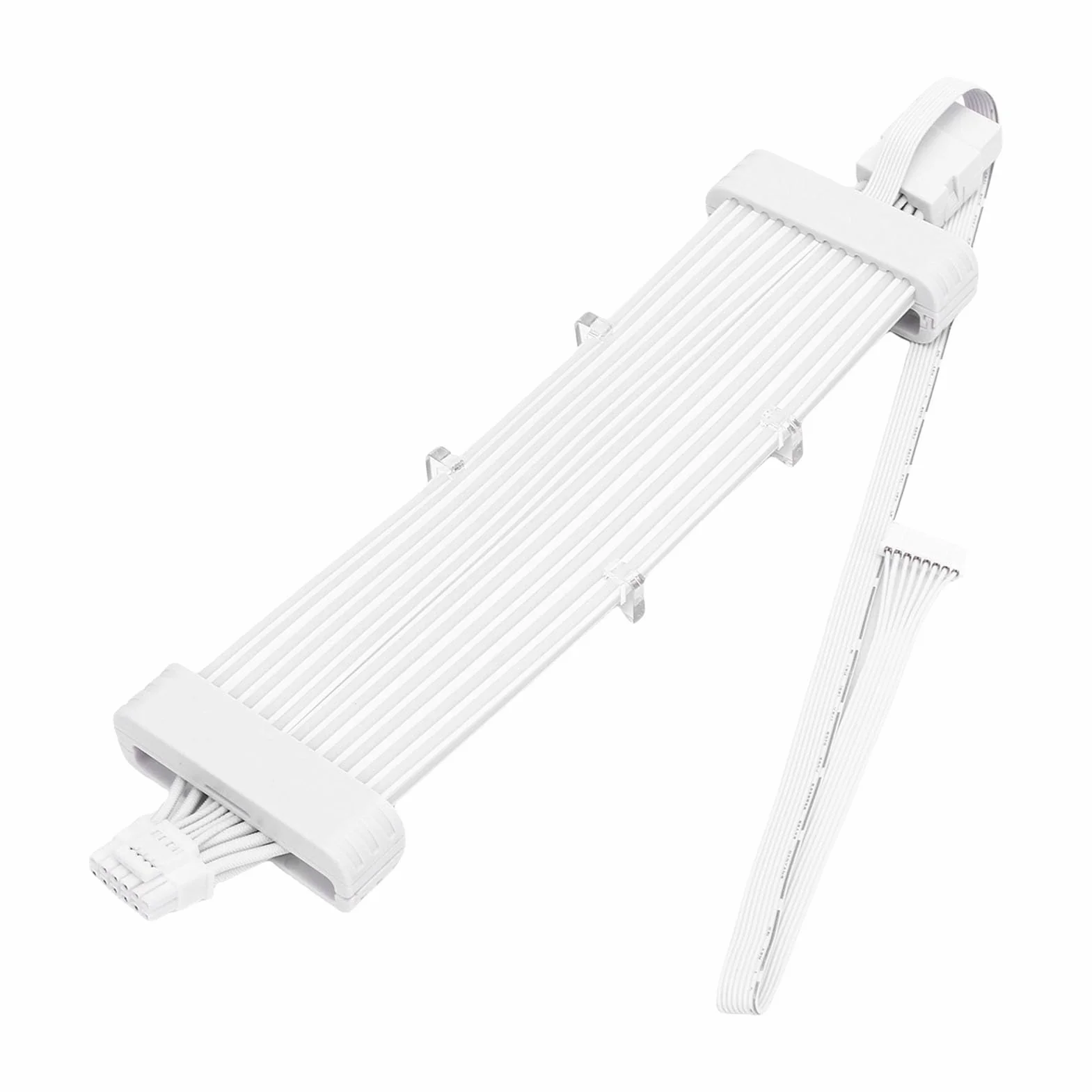 Naroote Kabel Zasilacza ARGB, Miękka Elastyczna Silikonowa Taśma LED, 120 Koralików 16,8 Mln Kolorów 16PIN Kabel ARGB do Płyty Głównej Komputera PC Obudowa Karty Graficznej Decor (Kontroler SK3 Biały)
