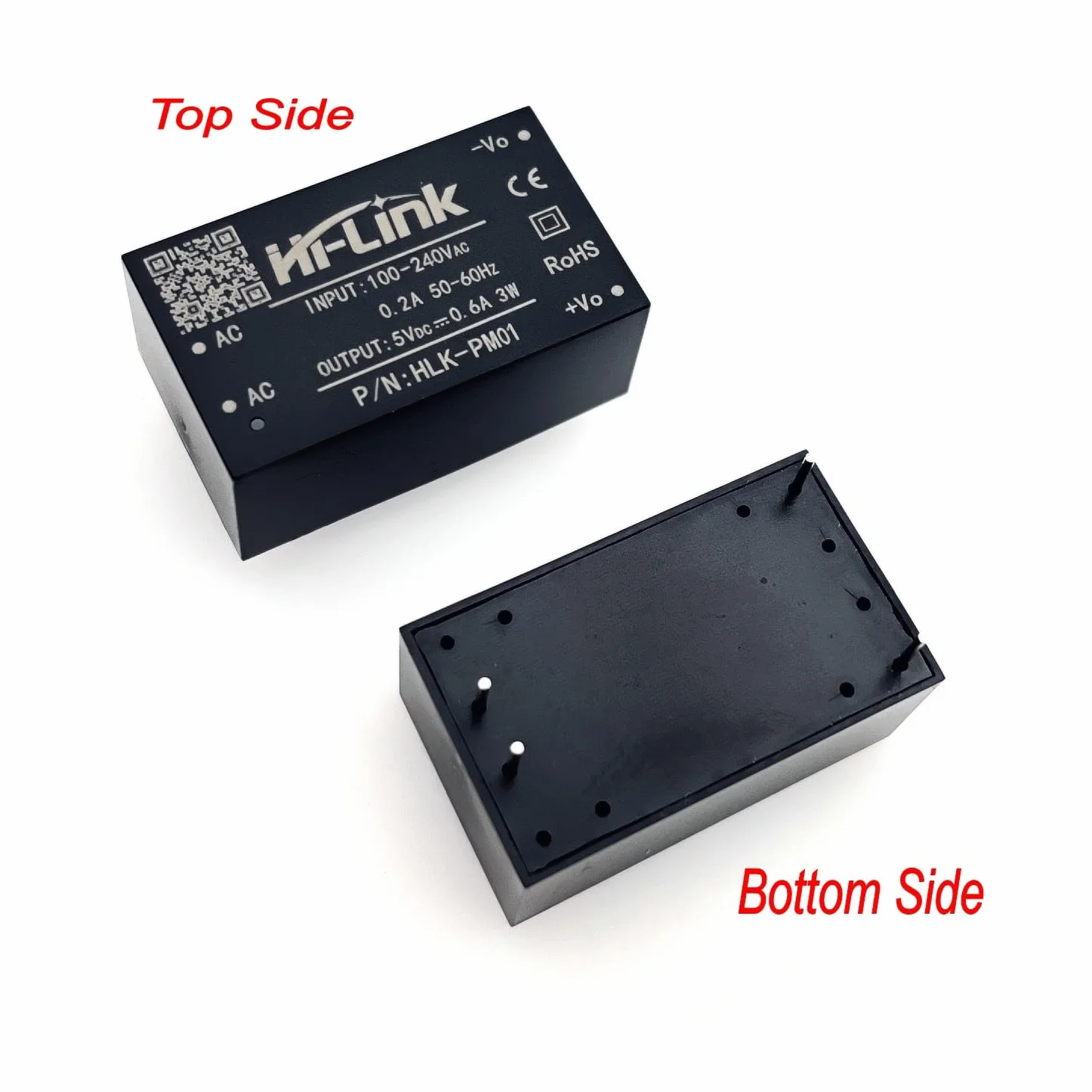 JZK 2 szt. HLK-PM01 AC DC 220 V do 5 V Step Down Moduł Zasilacza Izolowany Moduł Zasilacza