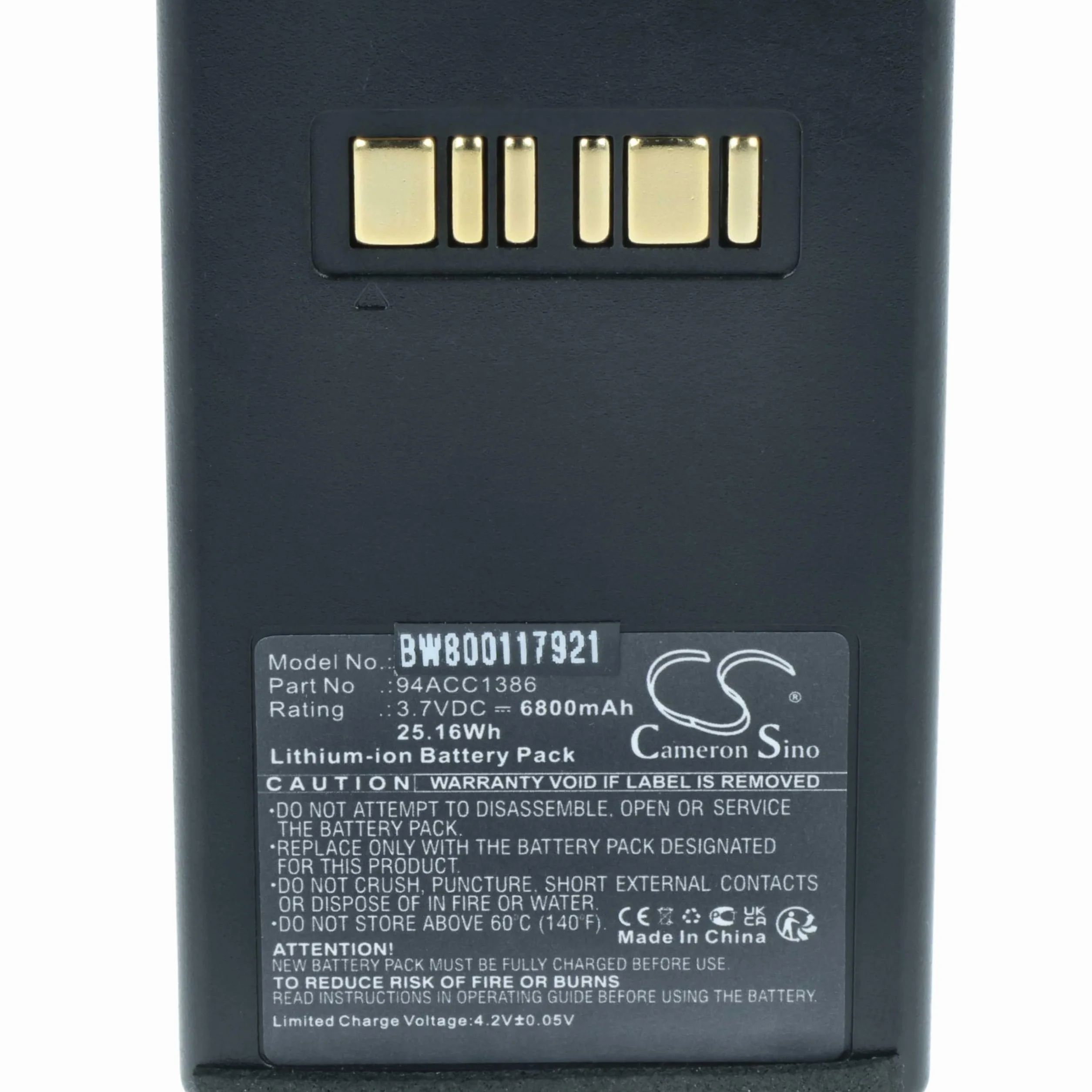 vhbw 5 x akumulator kompatybilny z Datalogic Falcon X3, Falcon X4, Falcon X3 Plus skaner kodów kreskowych POS (6800 mAh, 3,7 V, litowo-jonowy)