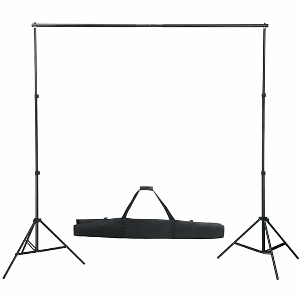 Zestaw do studia fotograficznego ze światłem ciągłym LED, softboxy 40 x 40 cm, aluminiowe statywy 78-210 cm, światło dzienne 5600 K, tło 500 x 300 cm, torby do noszenia, oświetlenie do