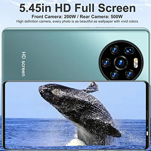 Odblokowany telefon komórkowy Mate40 Pro,dla Androida 6 5,45 cala HD Full Screen Dual SIM 3G Smartphone,dwurdzeniowy procesor,1GB+8GB,bateria 2200mAh,podwójne kamery,rozpoznawanie twarzy(Zielony)