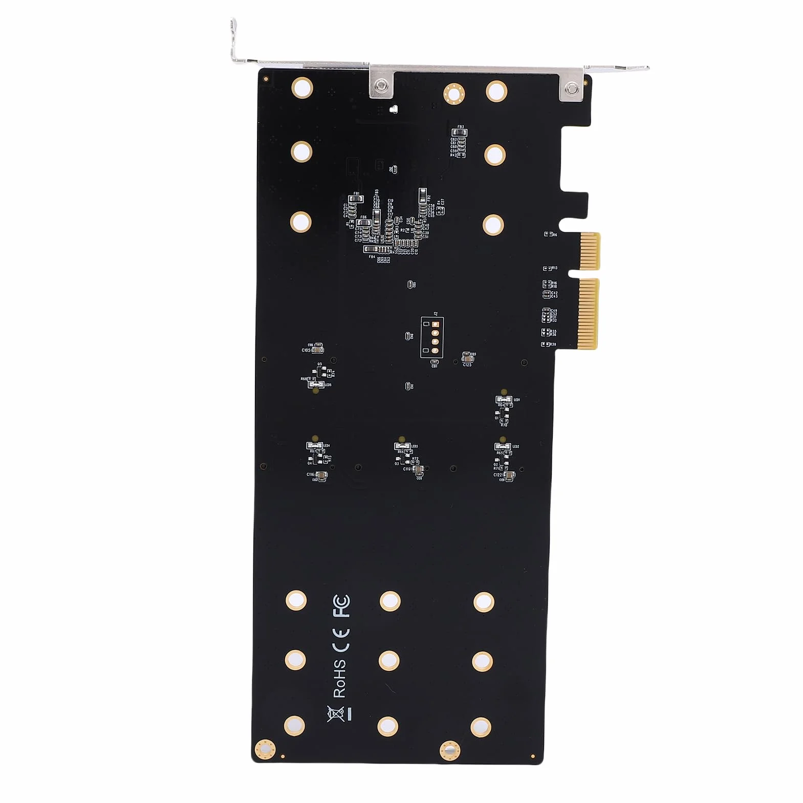 Cuifati M.2 PCIE do M.2 Serial ATA Ssd Adapter, 5 Szczeliny M.2 PCIE Karta Ekspansji, PCIE i Szeregowe Protokoły ATA, M. 2 PCIE do M. 2 Adapter Ssd, dla 2 280 2 260 2 24 2 2 2