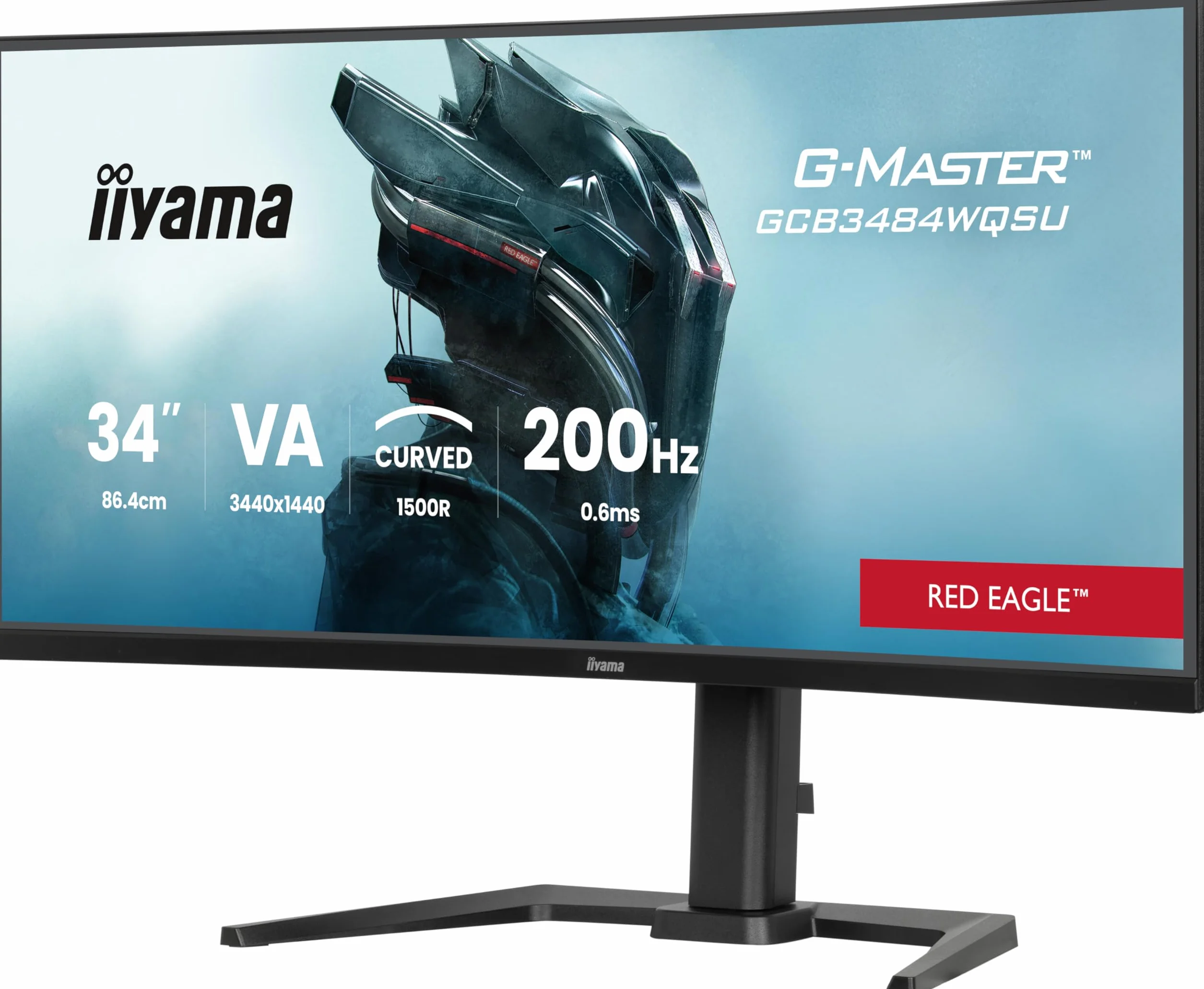 Iiyama G-MASTER Red Eagle GCB3484WQSU-B2 - LED-Monitor - Gaming - gebogen - 86.4 cm (34")