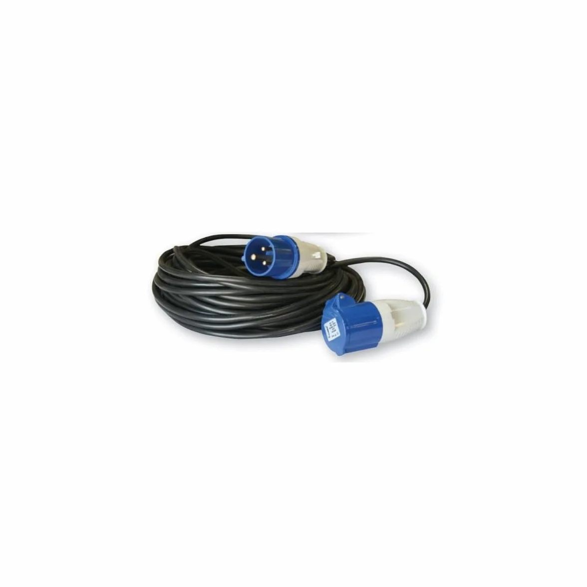 Antarion Zestaw 25 m przedłużacz elektryczny P17 + adapter żeński P17-230V 1,5 m do samochodu kempingowego