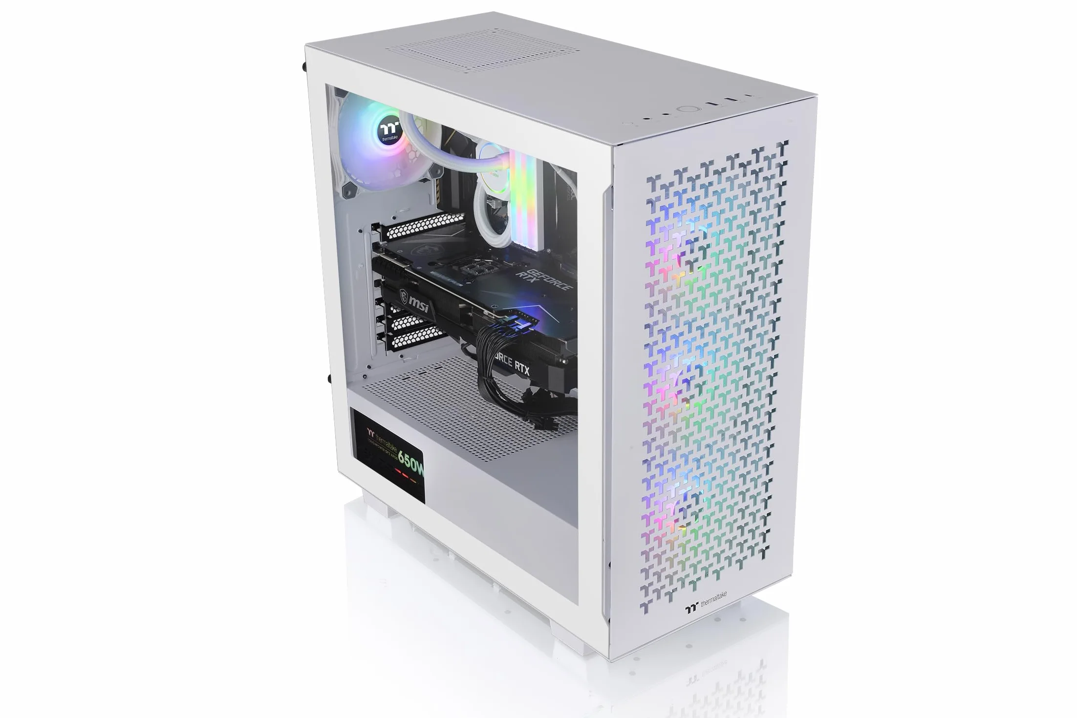 PC- Case Thermaltake V350 TG ARGB Air Snow