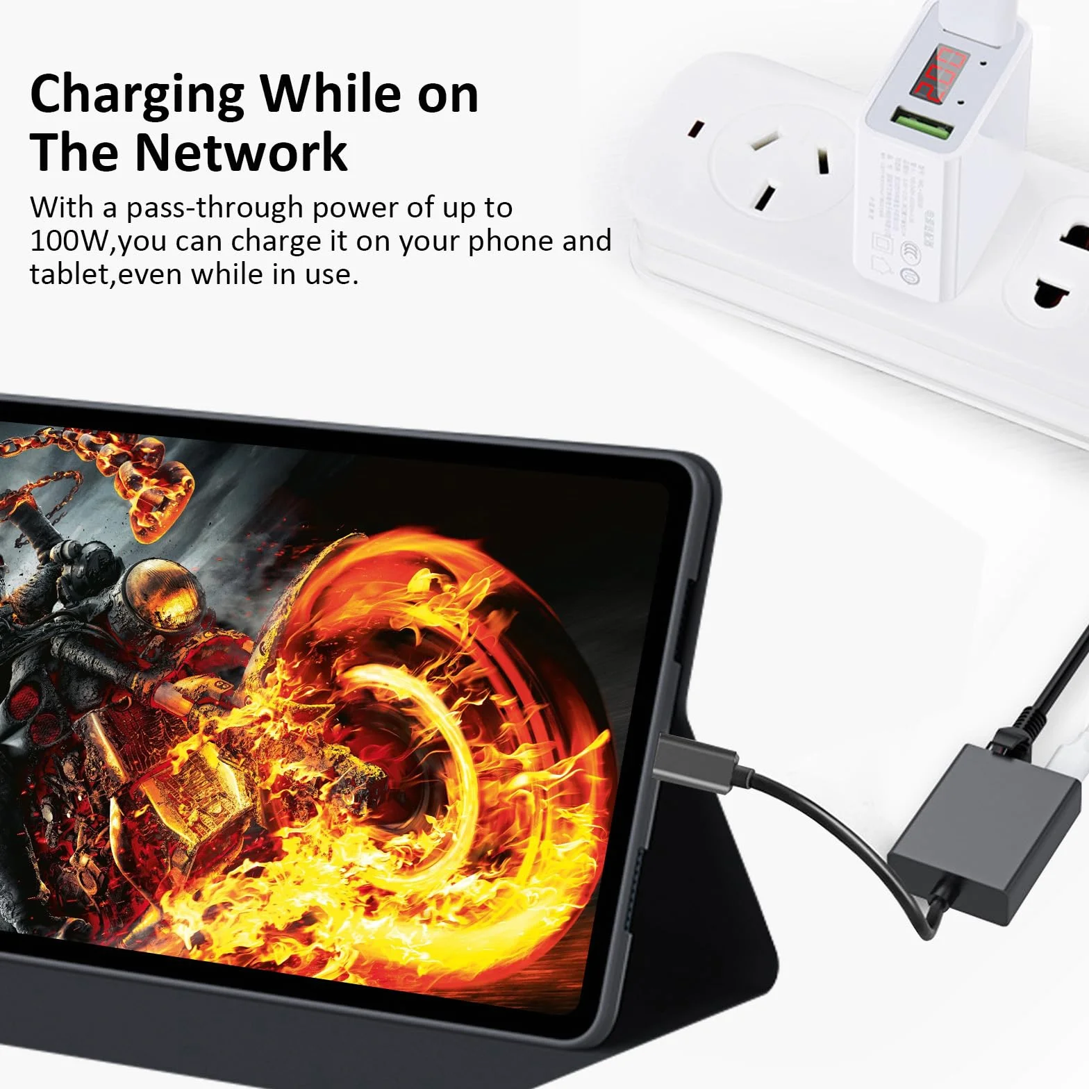 Adapter USB C na Ethernet 1000 Mbps 100 W do Chromecast, MacBook Pro, Air