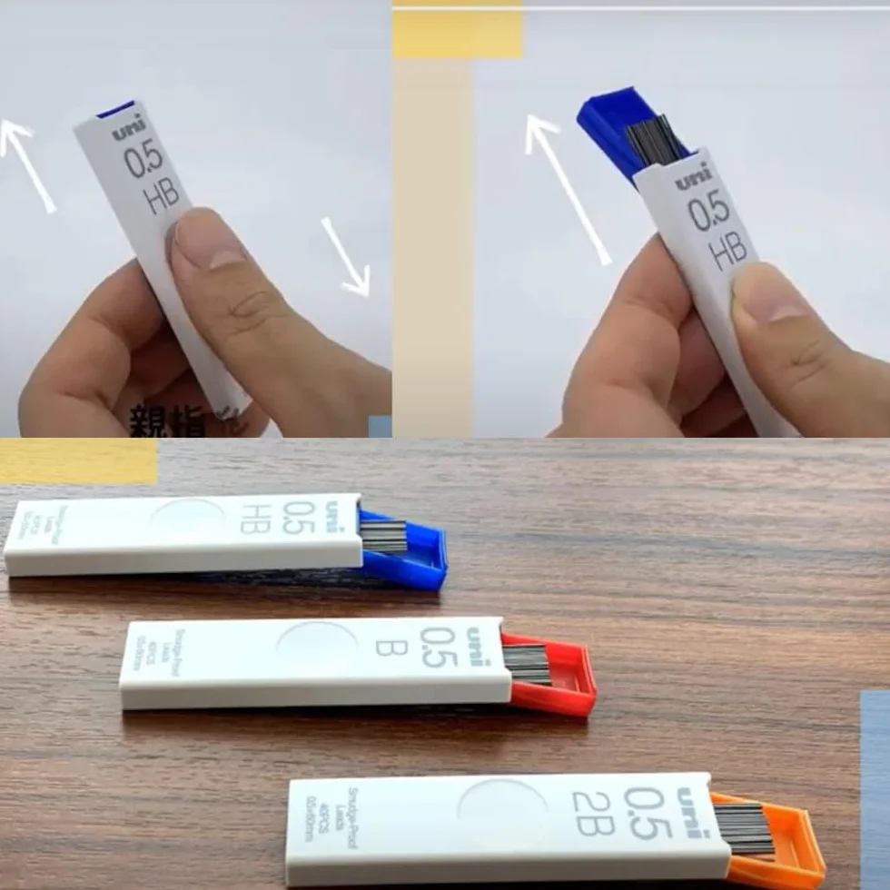 uni Smudge-Proof Leads Refill for Mechanical Pencil | 0.5mm | B | 40pcs