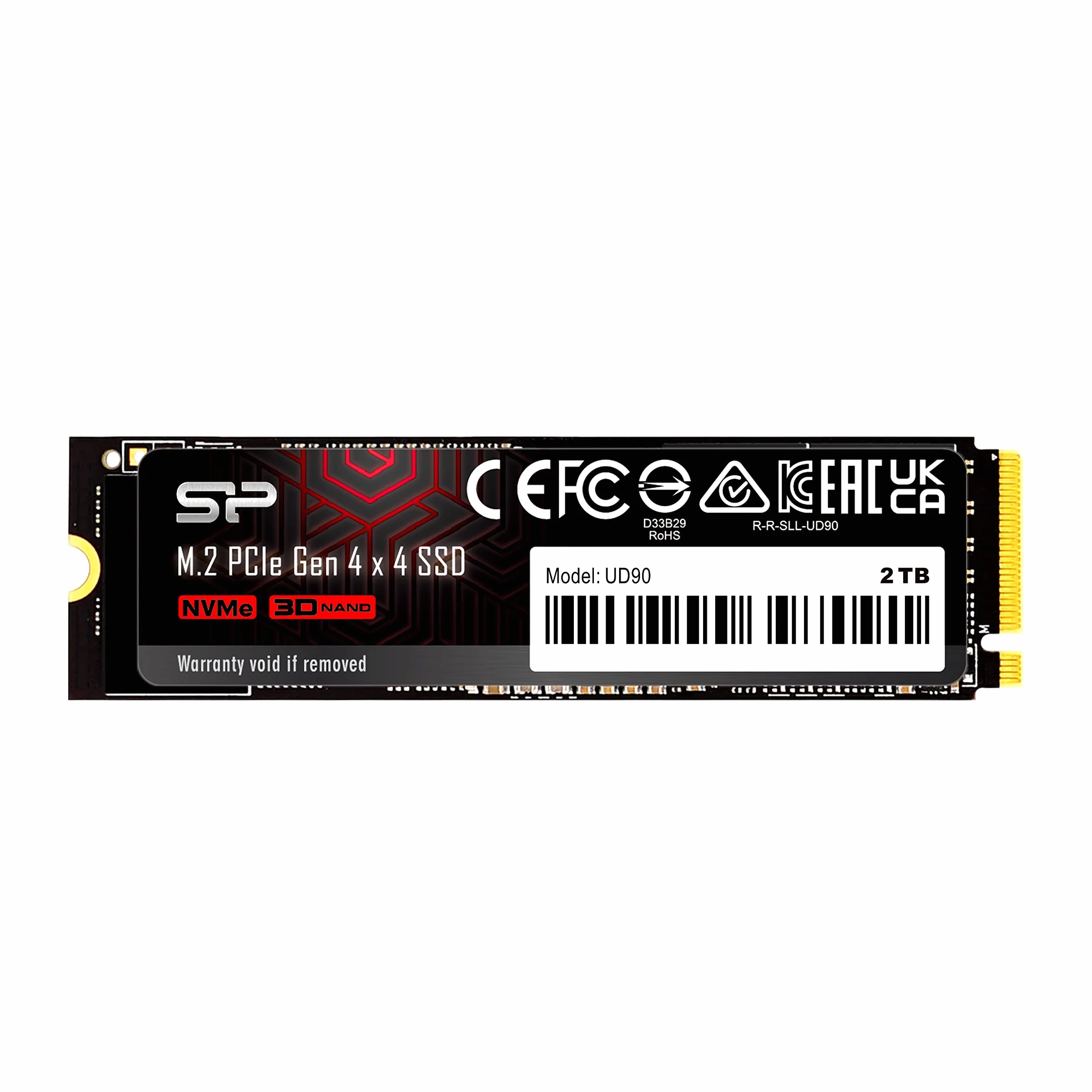Silicon Power 2TB UD90 NVMe 4.0 Gen4 PCIe M.2 SSD R/W up to 5,000/4,800 MB/s (SP02KGBP44UD9005)