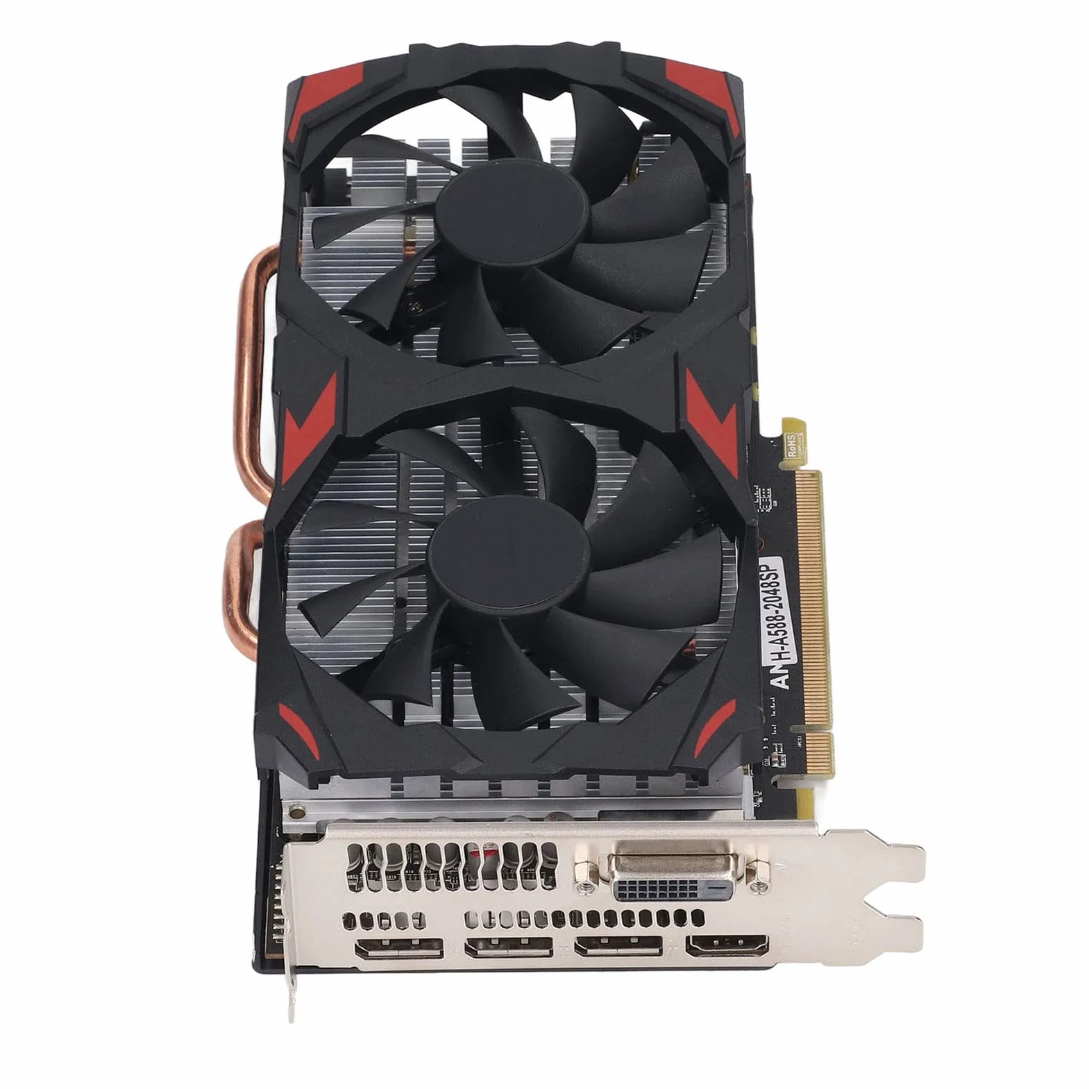 Karta Graficzna Radeon RX 580 8GB GDDR5 Karty Graficzne do Gier 256BIT Karta Graficzna RX 580 z Dwoma Wentylatorami DVI DP HDML Plug and Play