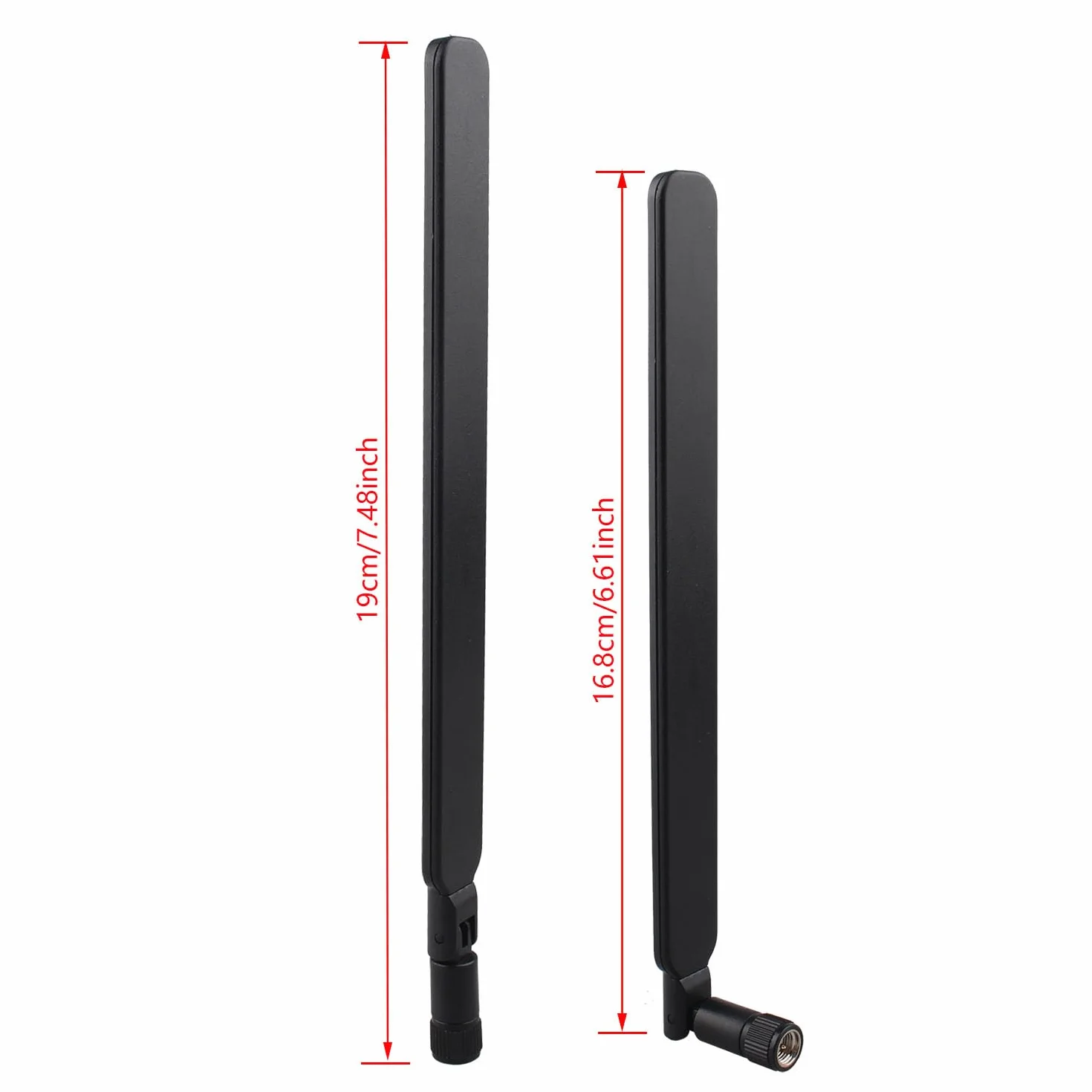2 szt. anteny 4G LTE SMA, męska, pełny pasmo, 8dBi, wielokierunkowa antena zewnętrzna, kompatybilna z routerem CPE, kamerą Trail, mini kartą PCIE, punktem dostępu, bezprzewodowym przedłużaczem