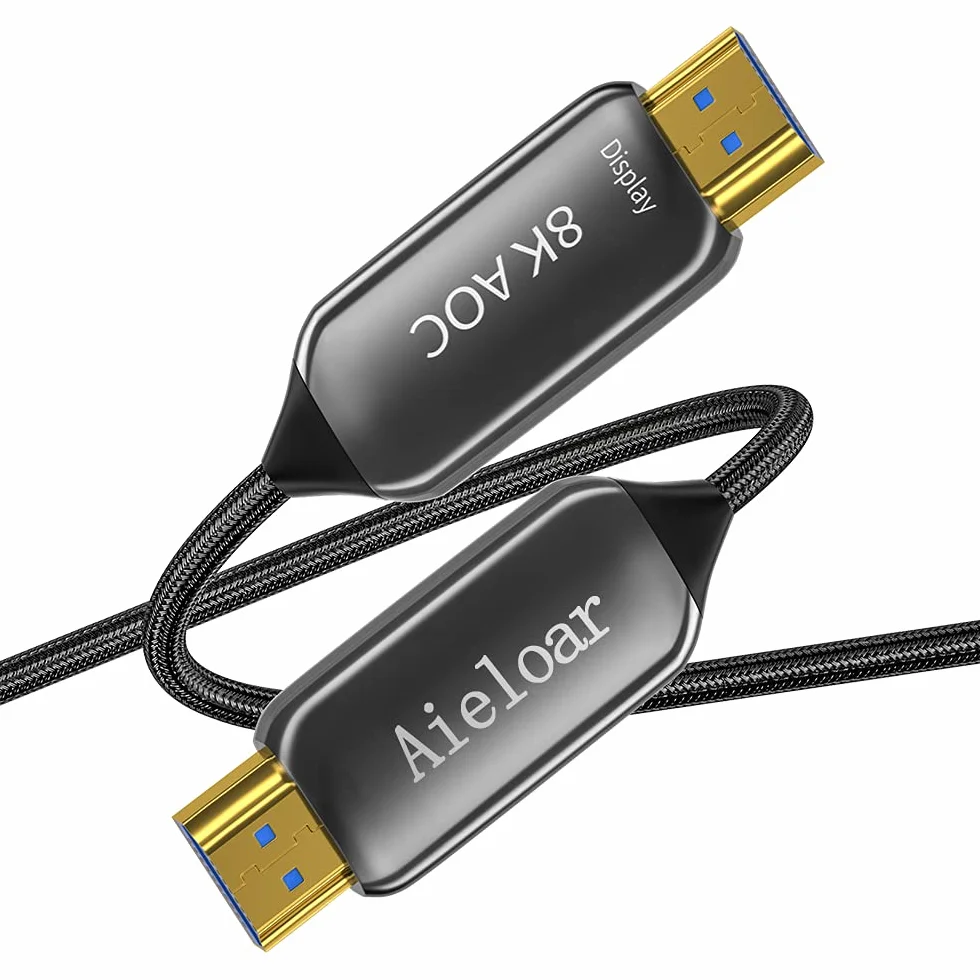 Kabel HDMI 2.1, 8K@60Hz 4K@120Hz Dynamic HDR 10, eARC, HDCP2.2, rozdzielczość 4:4: 4 7680x4320, 48Gbps włókno optyczne HDMI 2.1 do telewizora PS5/8K TV(20M/65FT)