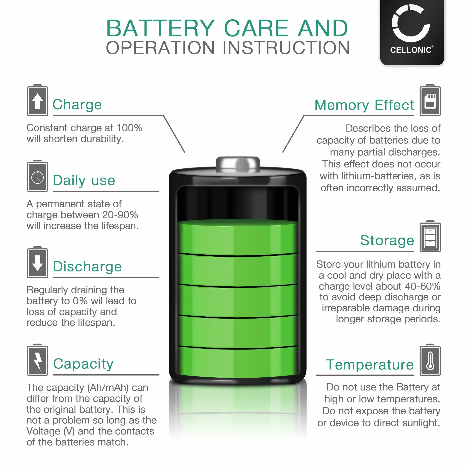 CELLONIC® Bateria Y6300L 700mAh Kompatybilny z TORC Blinc G2, Oneal, RF-730, RF710, RS-980, RT-712, RX-960, V200, VCAN