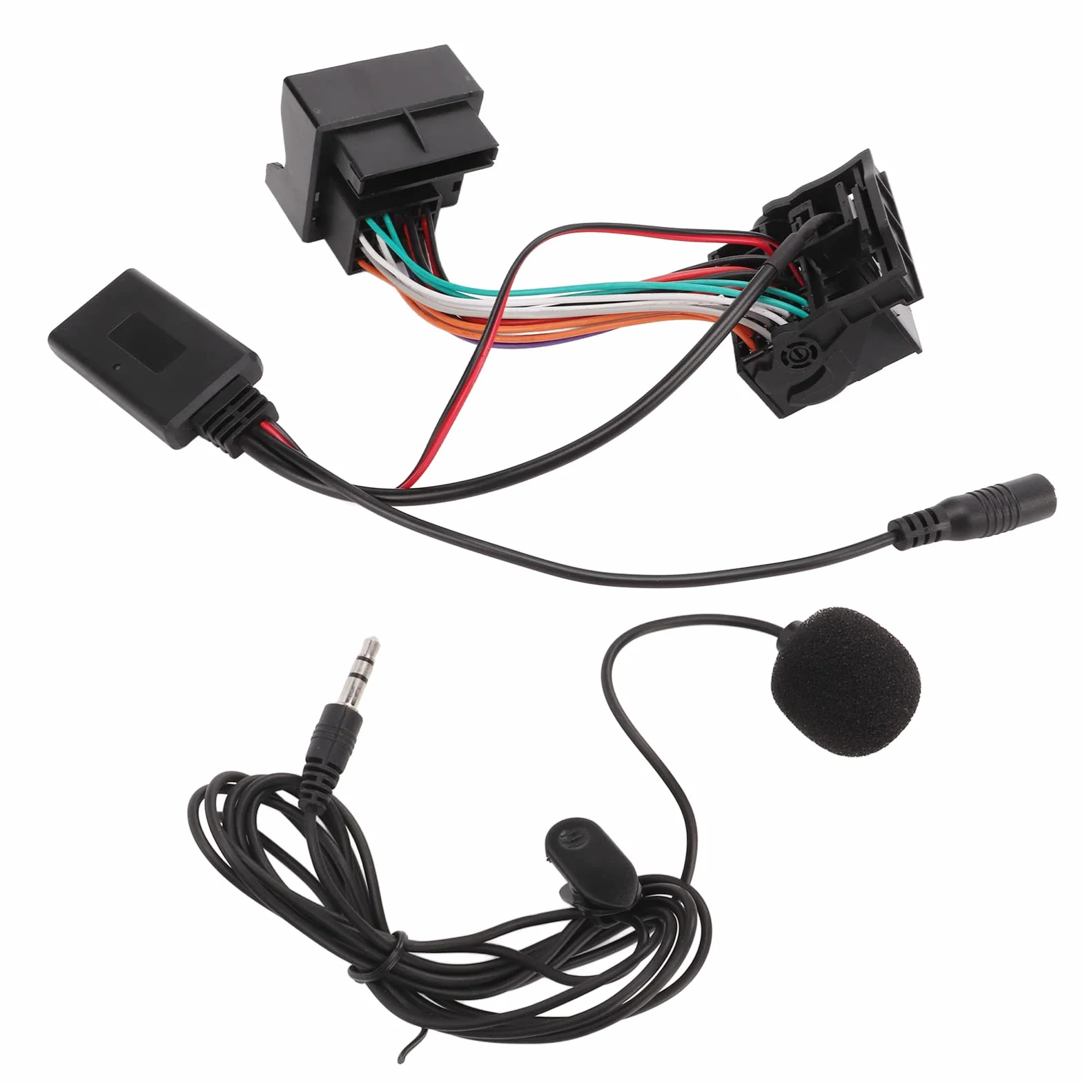 Adapter Samochodowy Bluetooth, Bezprzewodowy Adapter Audio Bluetooth 5.0 Kabel aux in z Mikrofonem Wymiana dla Focus Mondeo Fusion 6000CD