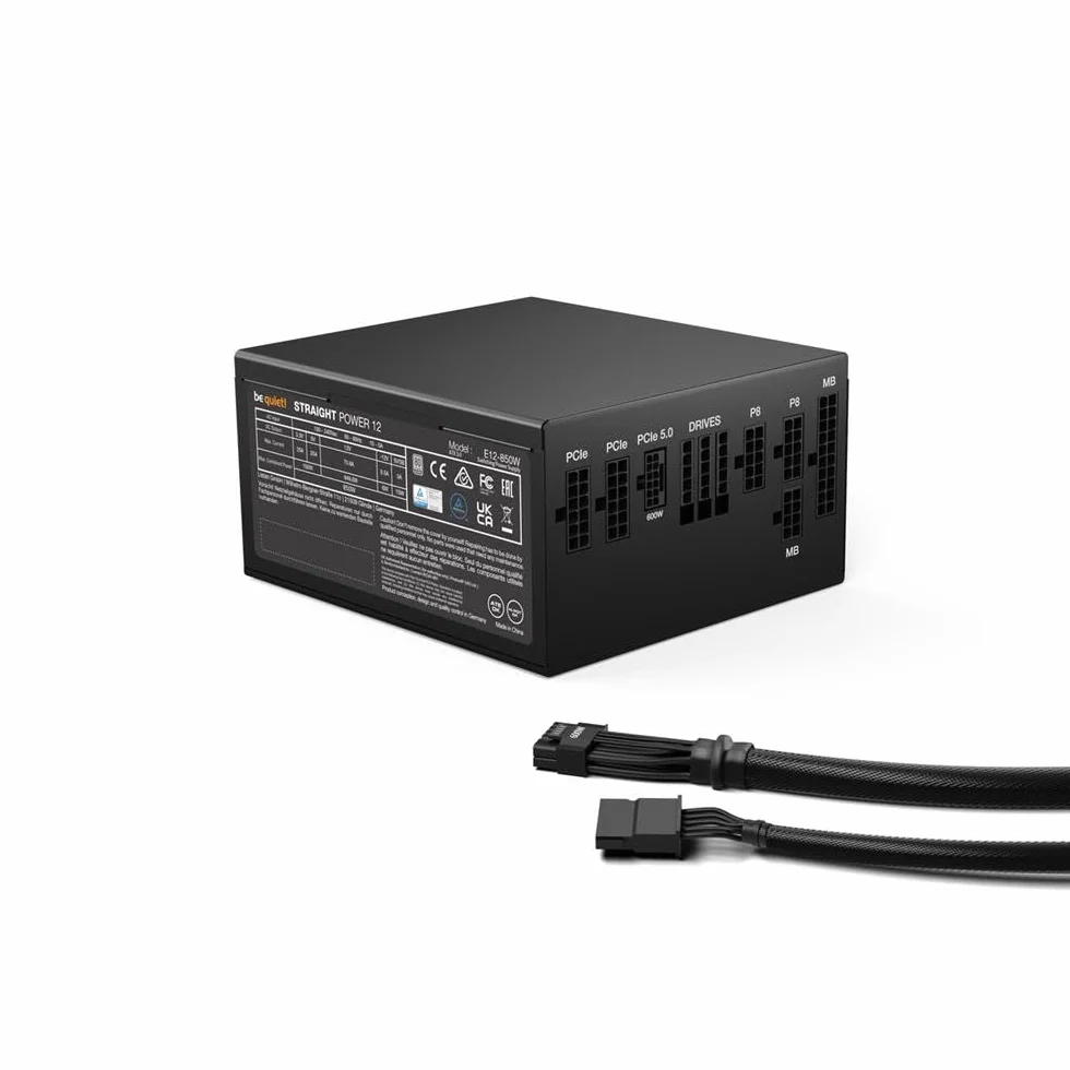 Be Quiet! Straight Power 12 BN337 Zasilacz Komputerowy, Czarny, 850W