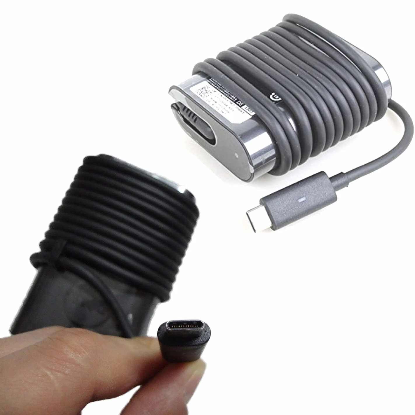 Oryginalny adapter Dell USB-C TYPE 30 W HA30NM150 DA30NM150 F17M7 470-ABSF / ładowarka do DELL XPS 12 9250 Latitude 11 5179 5175 12 7250 z wtyczką sieciową w Wielkiej Brytanii lub UE