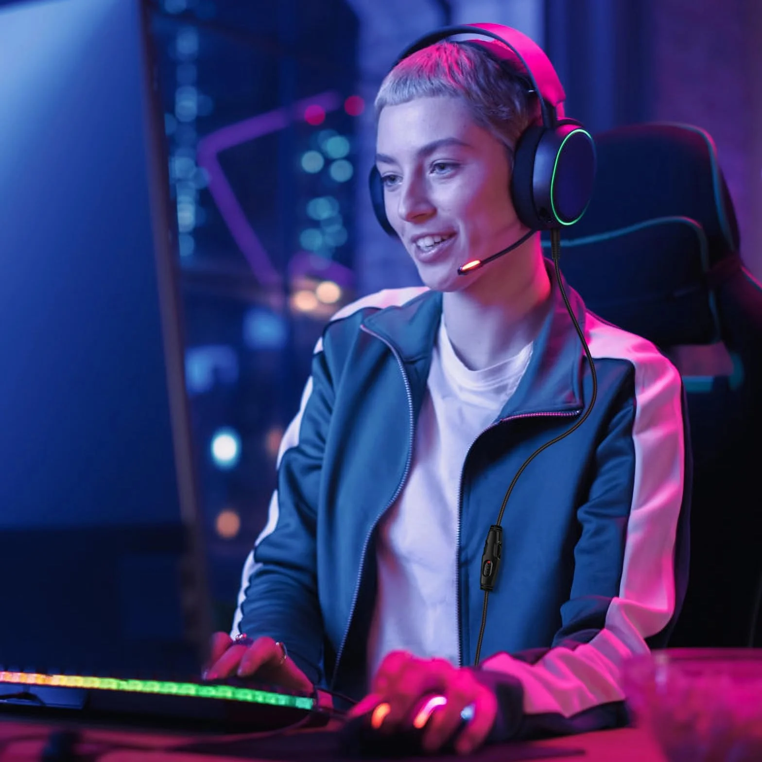 HyperX Cloud Alpha Kabel audio 3,5 mm z wyciszeniem i regulacją głośności