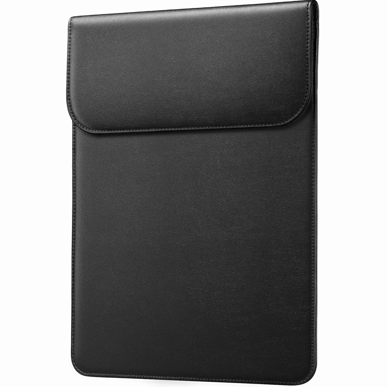 JETech Szczupły Pokrowiec na Laptopa dla MacBook Neo (A18 Pro), MacBook Air 13 Cala (M2/M3/M4/M5) 2022-2026, MacBook Pro 13 Cala (M1/M2) 2016-2022, PU Skórzany Etui (Czarny)