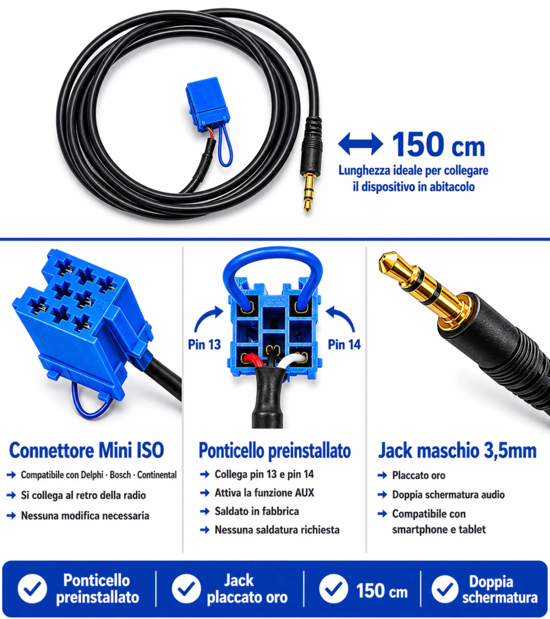 Zestaw do radia samochodowego BOSCH DELPHI Fiat 500 Grande Punto EVO Panda Lancia Y Alfa 147