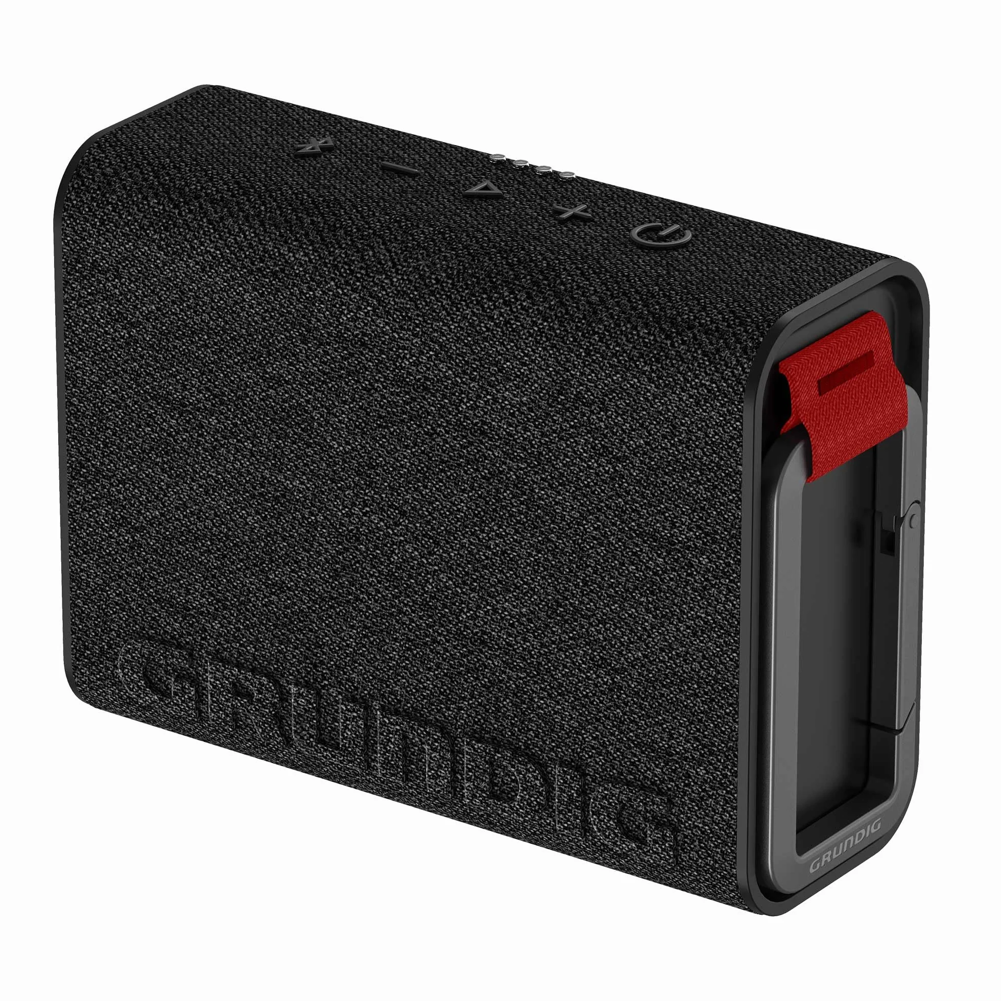 Grundig Głośnik Bluetooth Solo 2, 4,3 W RMS, Bluetooth V5.3, Zasięg do 30 m, ponad 18 Godzin Pracy na Baterii, Funkcja Power Banku, Zestaw Głośnomówiący, Obudowa Odporna na Zachlapania, Czarny