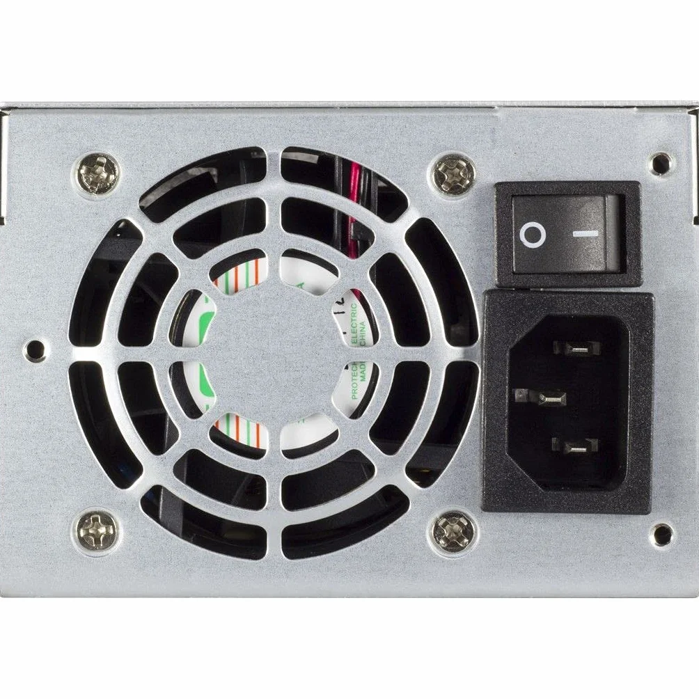 Inter-Tech ASPOWER U2A-B20500-S zasilacz sieciowy, 500 W, stal nierdzewna, 500 W, 115-230 V, 90%, przeciążenie, przepięcie, przegrzanie, zwarcie, 8 cm, 1 wentylator)