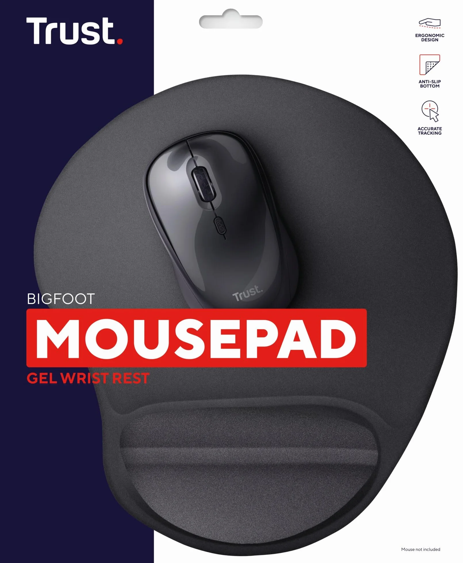 Trust Podkładka pod myszkę Bigfoot Gel Mouse Pad 16977, czarna