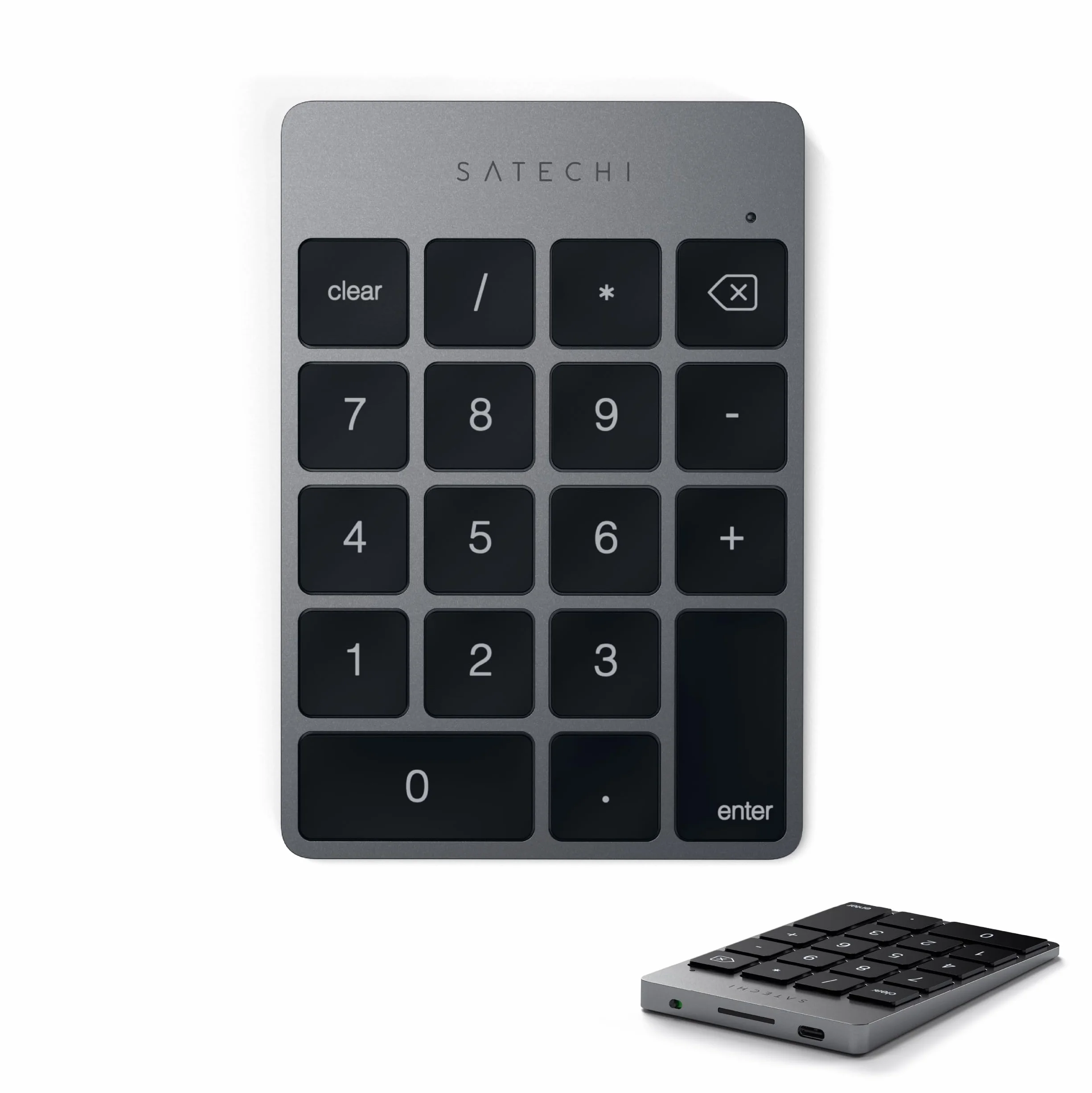 SATECHI Klawiatura Numeryczna Bezprzewodowa Aluminiowa USB-C Gwiezdna szarość