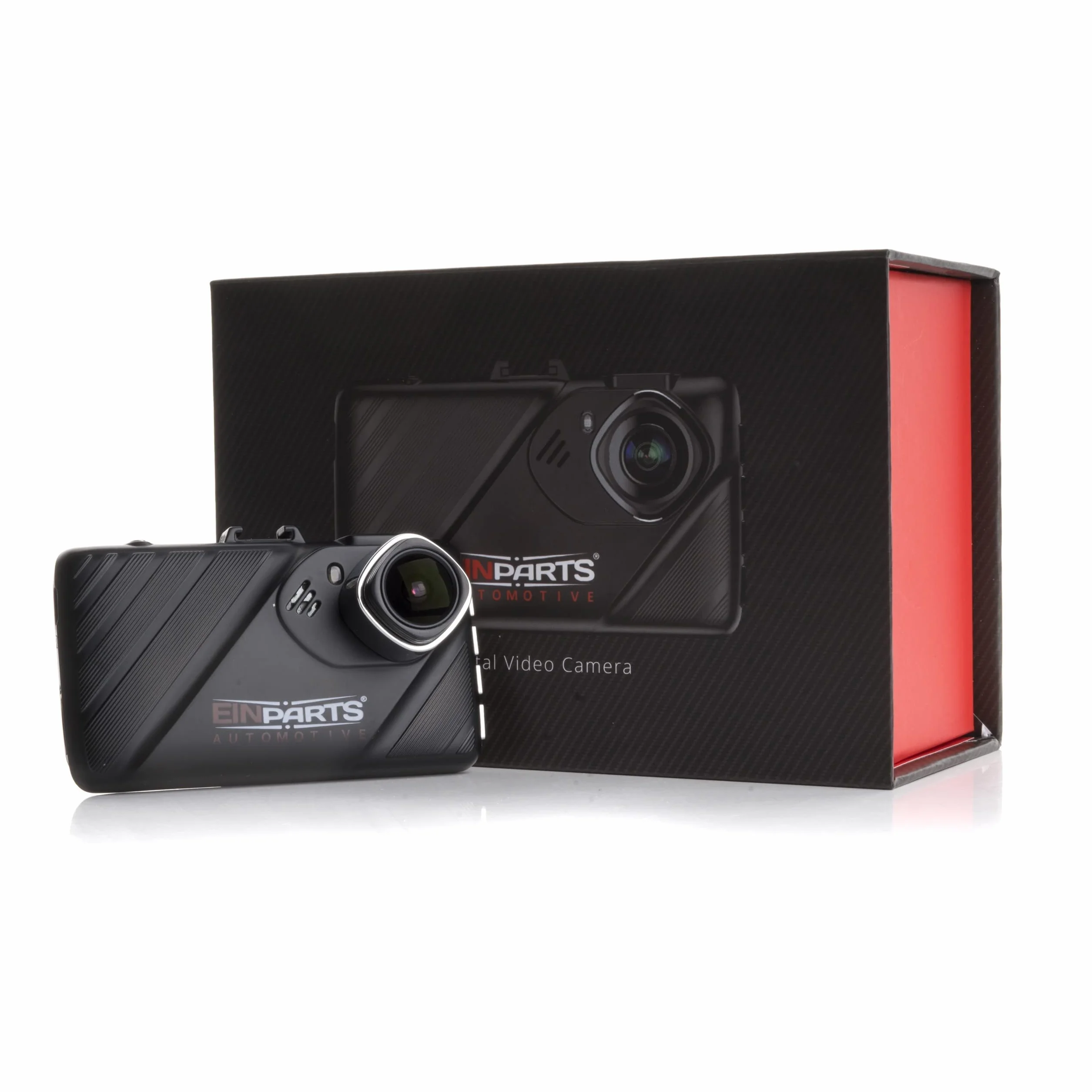 EinParts Wideorejestartor DVR z Homologacją R9 Rejestartor Jazdy Full HD 1080P Kąt widzenia 170° Ekran LCD 3 cale + kamera cofania 720P