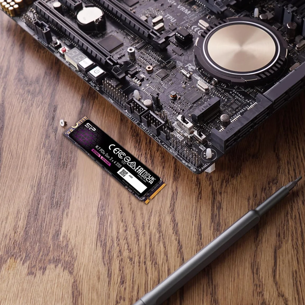 Silicon Power 1 TB NVMe M.2 PCIe Gen3x4 2280 SSD (SP001TBP34A60M28AY)