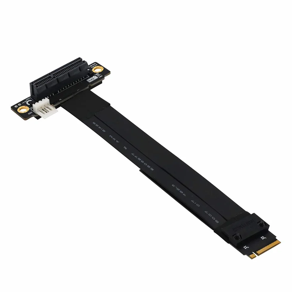 HLT Klucz M.2 NGFF M do PCIe 3.0 4X przedłużacz (gniazdo PCI-E pod kątem 90°)