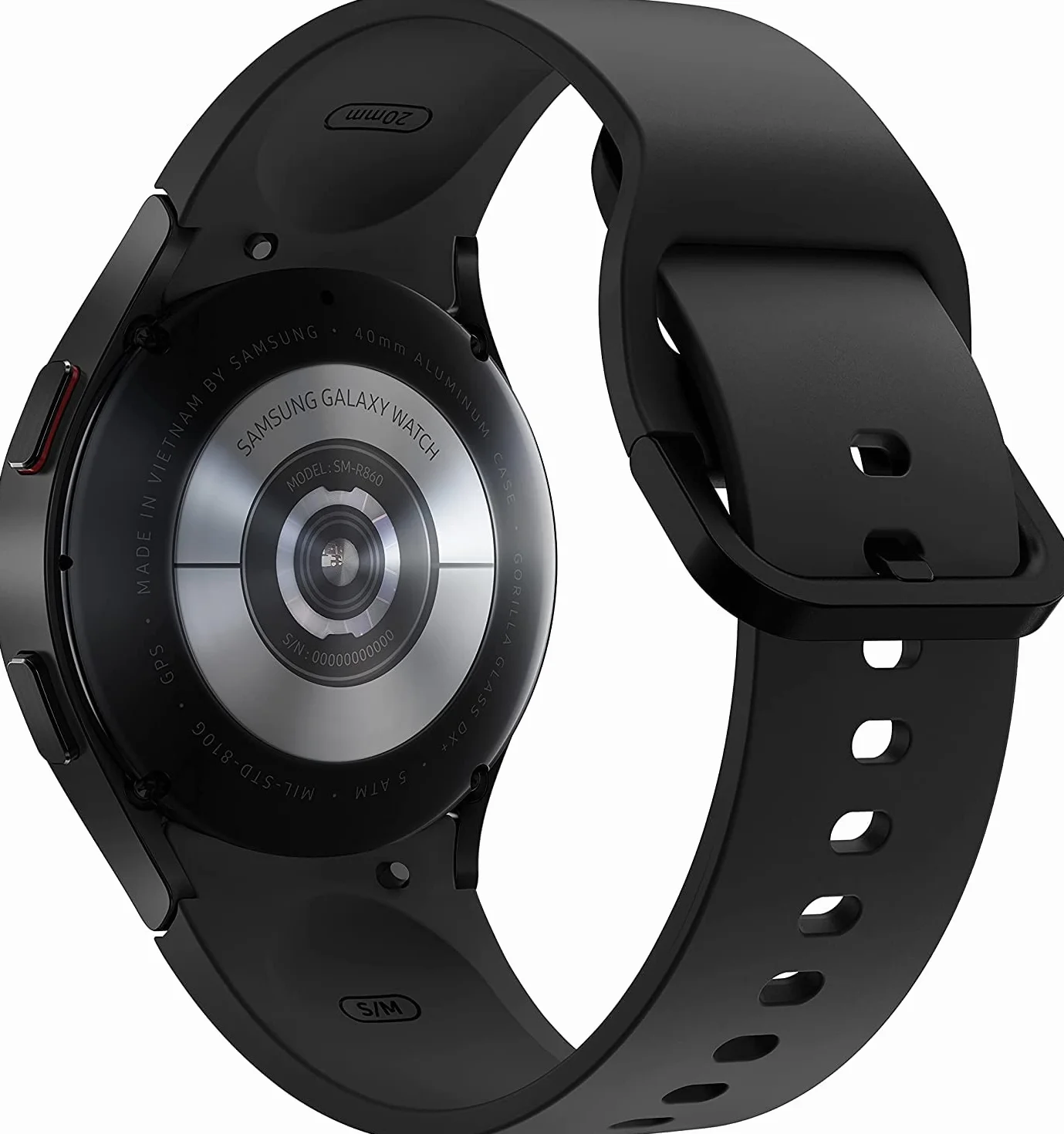 Samsung Galaxy Watch 4-40mm - czarny - inteligentny zegarek z paskiem sportowym - wyświetlacz 3,04 cm (1,19")
